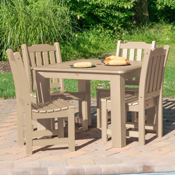 Lehigh 5-Piece Square Patio Dining Set - Outdoor Furniture for Garden, Backyard, and Poolside Relaxation
