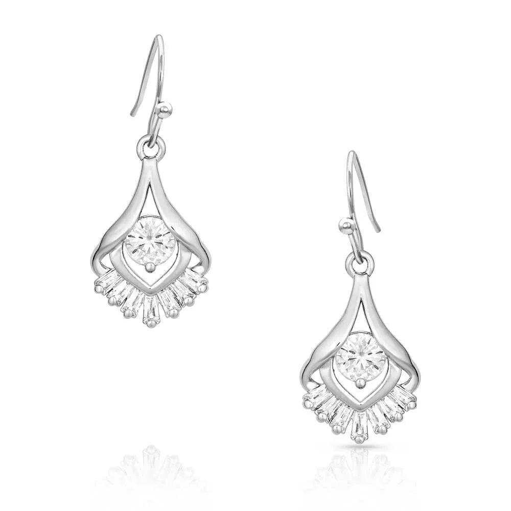 Star's Burst Drop Earrings - Elegant Dangling Star Jewelry for Women | Perfect for Parties, Weddings & Evening Events