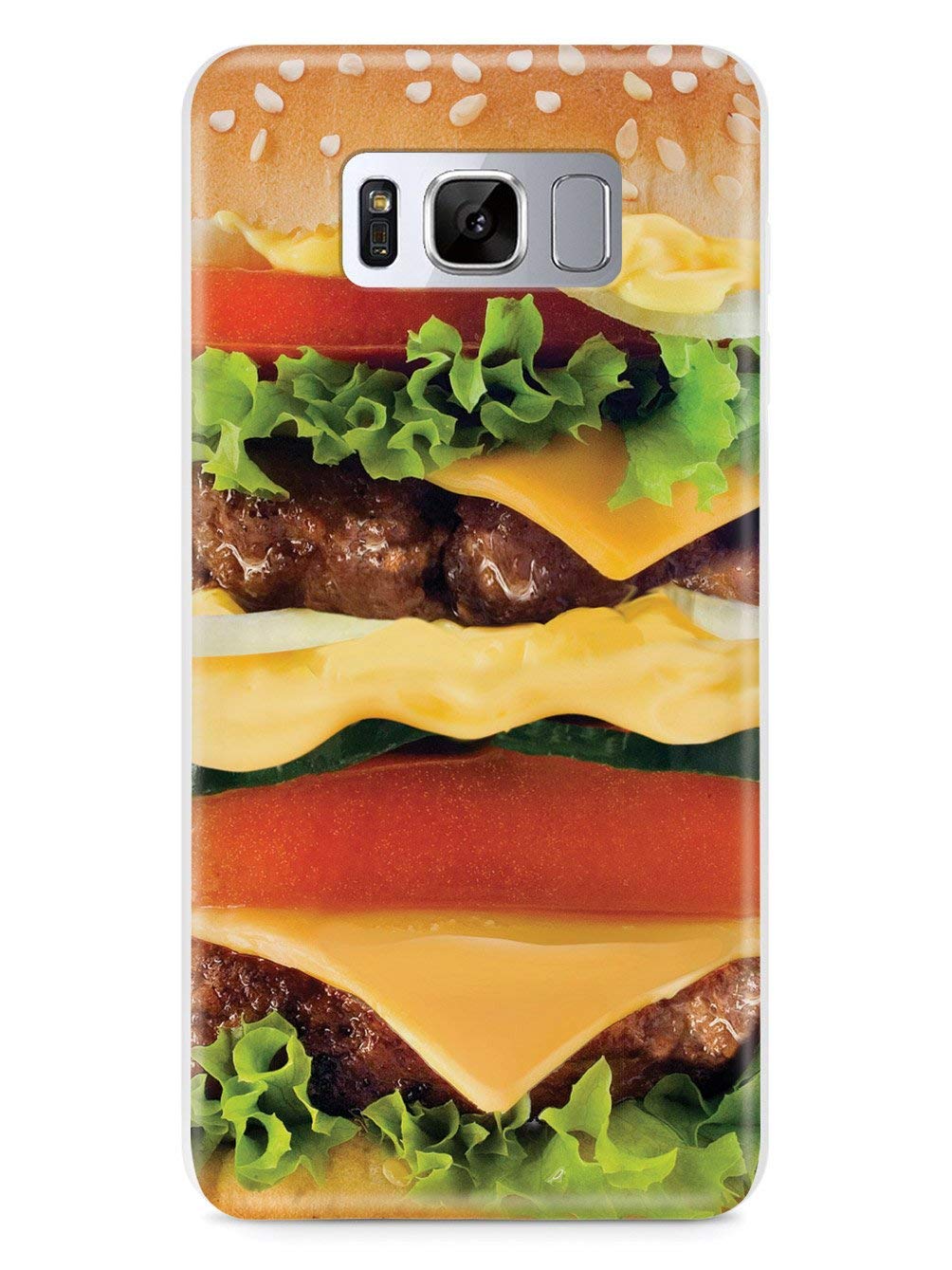**Inspired Cases - Premium 3D Textured Protective Phone Case for Samsung Galaxy S9 - Cheeseburger Design - Shockproof & Slim Fit - Perfect for Daily Use, Travel & Outdoor Activities**
