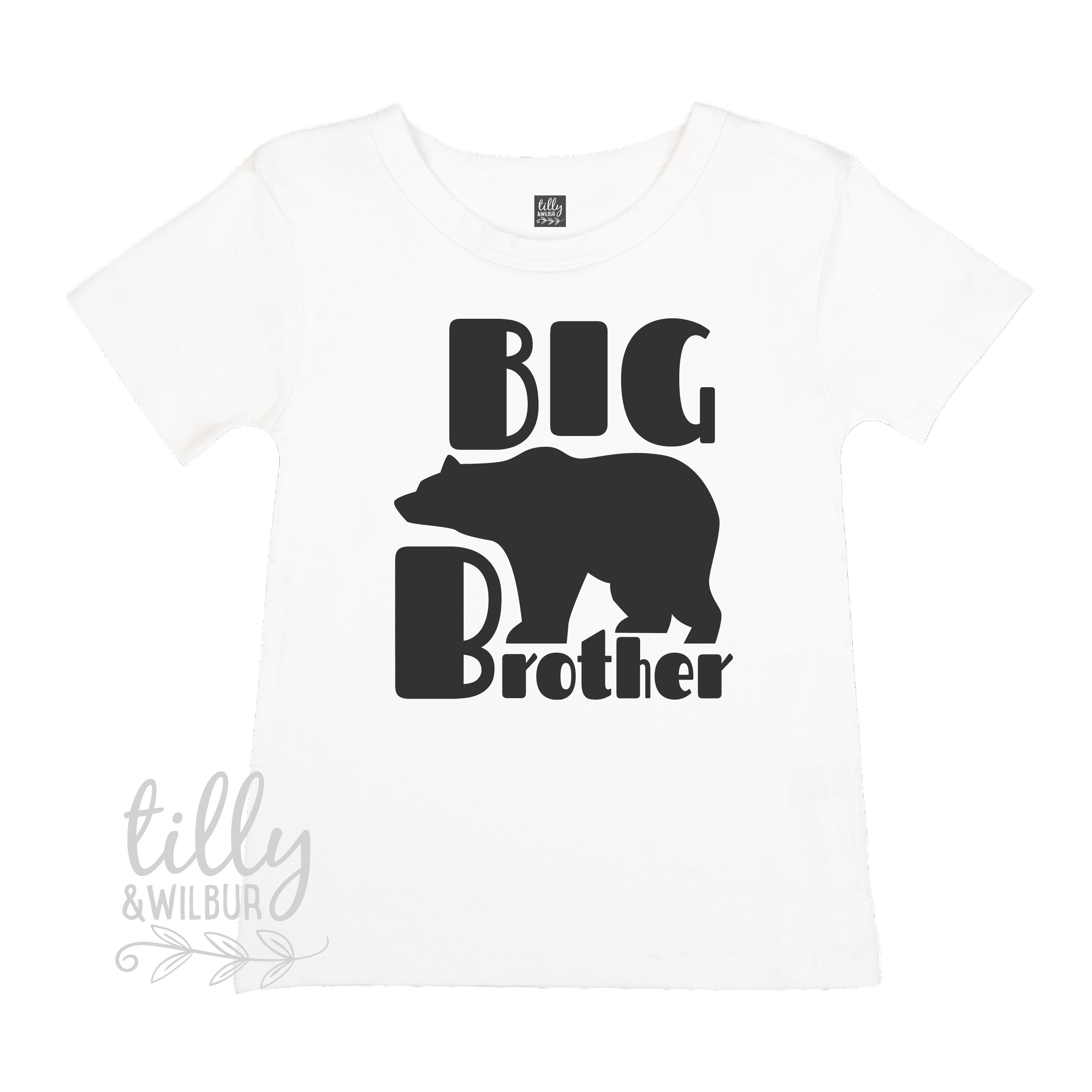 Big Brother Bear Graphic T-Shirt - Soft Cotton Tee for Men & Women - Perfect for Casual Wear, Gifts & Family Outfits