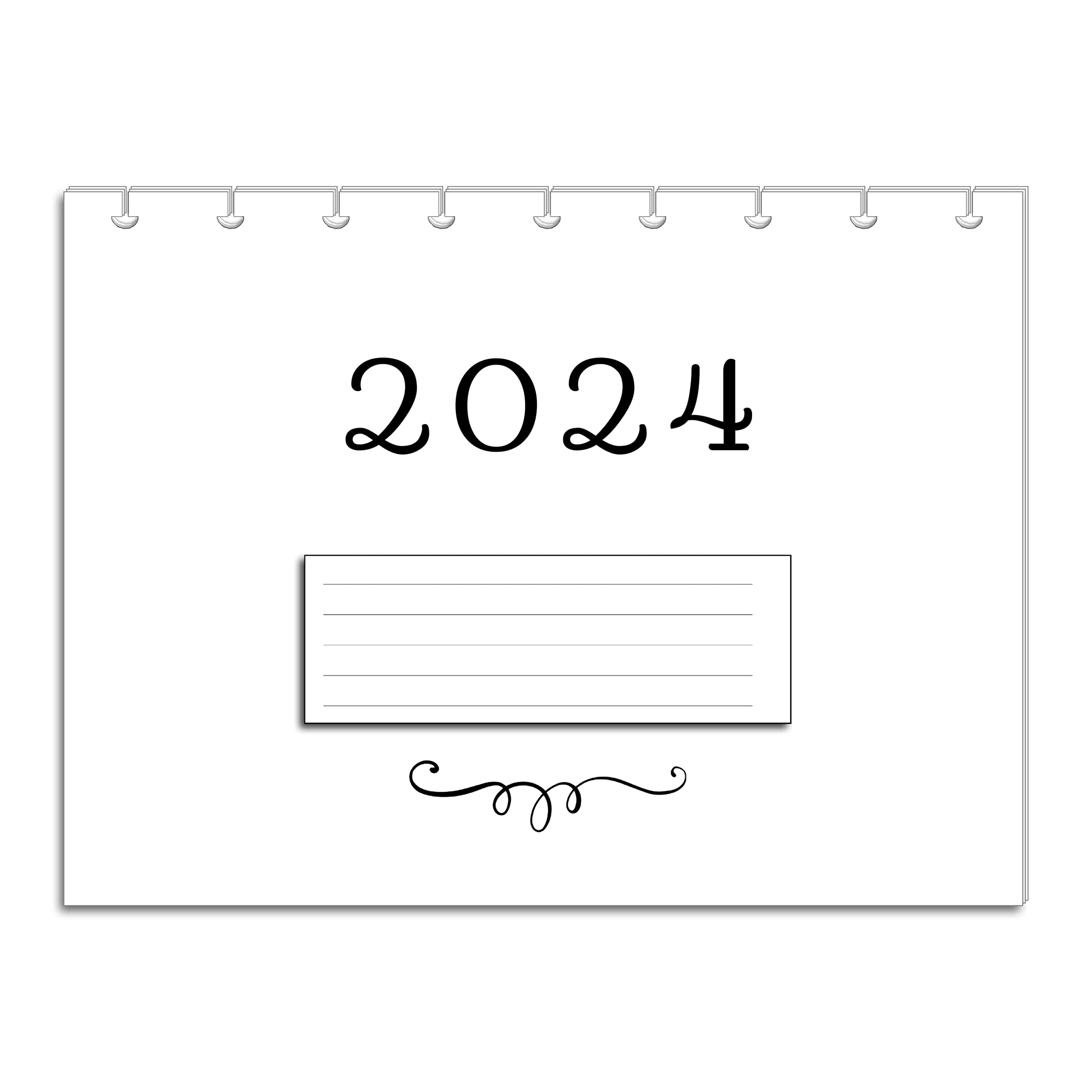 2024-2025 Monthly Planner Refills - 11-Disc Big Size Calendar Inserts (8.5