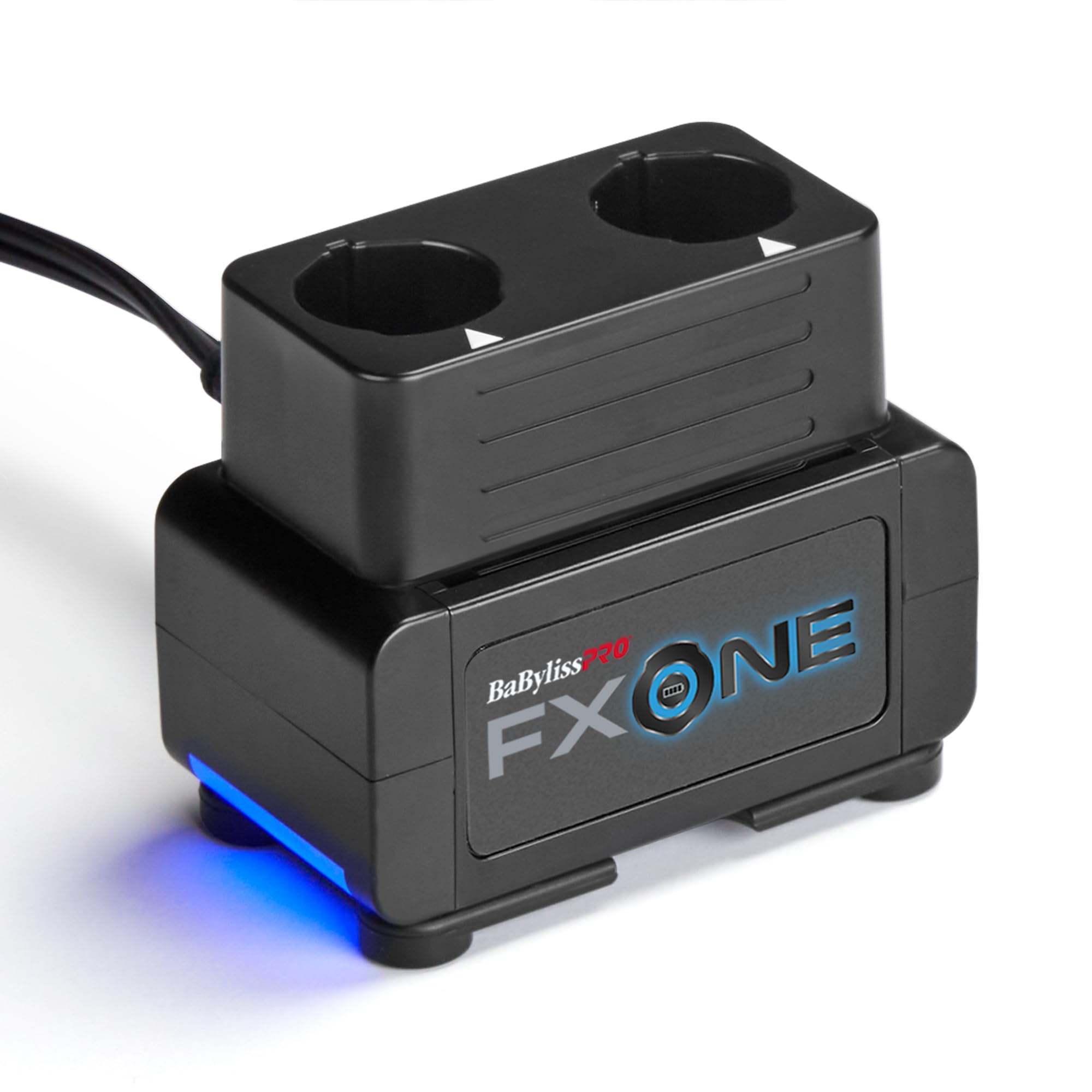 BaBylissPRO® FXONE Dual-Battery Charging Station for Cordless Hair Clippers & Trimmers - Professional Salon & Home Barber Use