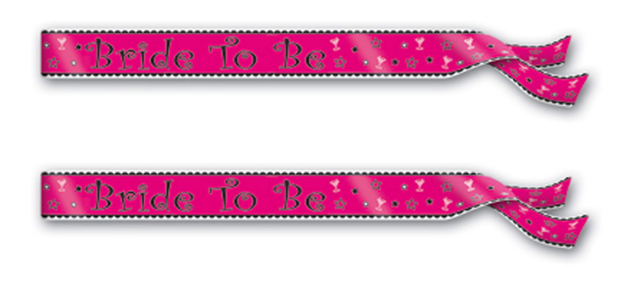 Bride To Be Satin Sash Pack of 2 - Wedding Party Accessories for Bachelorette, Bridal Shower & Rehearsal Dinner