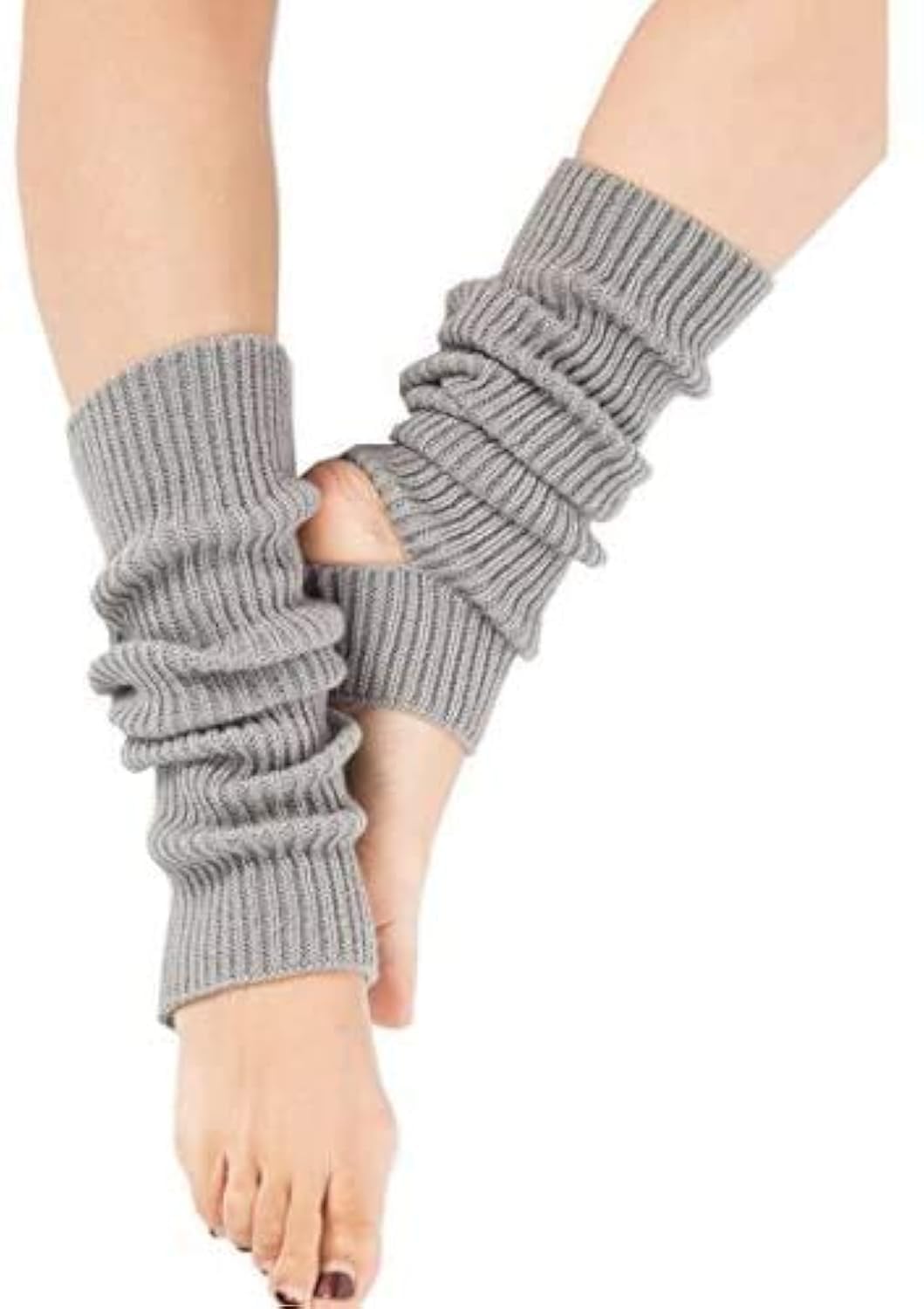 Non-Slip Yoga Socks for Women - Breathable Toeless Workout Socks with Grip - Perfect for Yoga, Pilates, Dance & Home Fitness (Black)