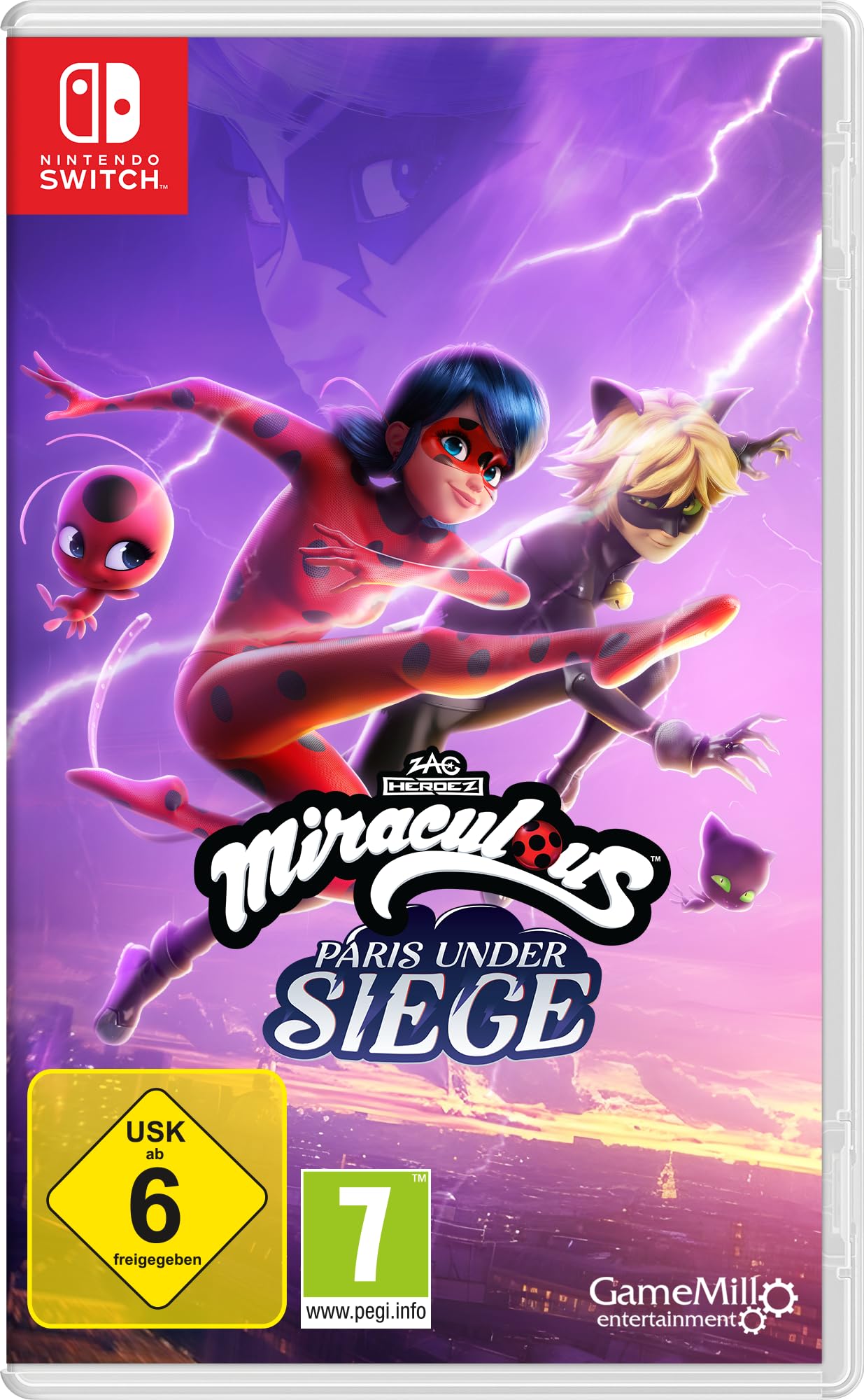 Miraculous: Paris Under Siege - Nintendo Switch Game | Action-Adventure for Kids & Teens | Perfect for Family Game Nights & Travel Entertainment