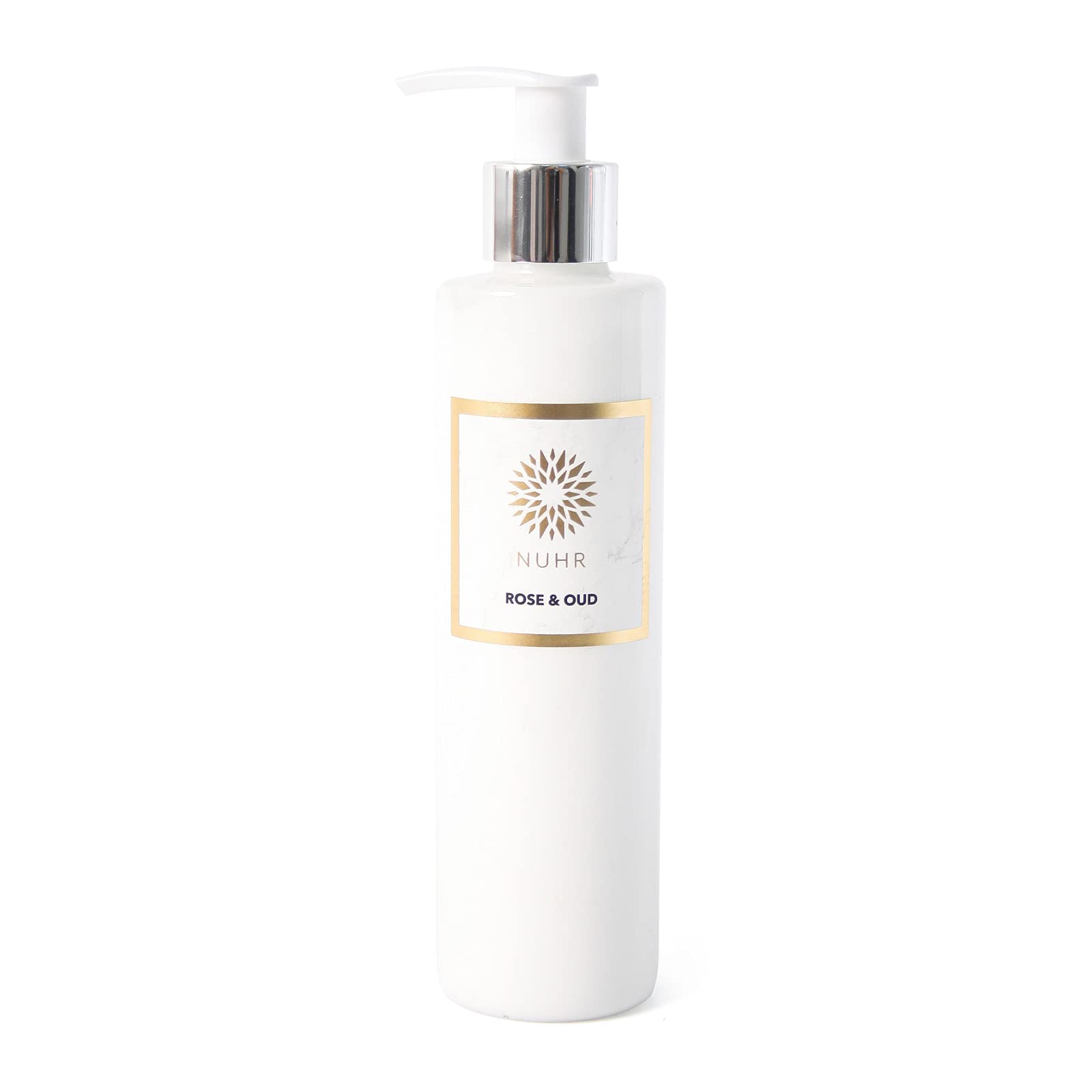 NUHR Home 250ml Rose & Oud Body Cream - Sulfate Free, Natural Moisturizer with Rose Extract for Women | Hydrating & Fragrant Skincare for Daily Use & Special Occasions