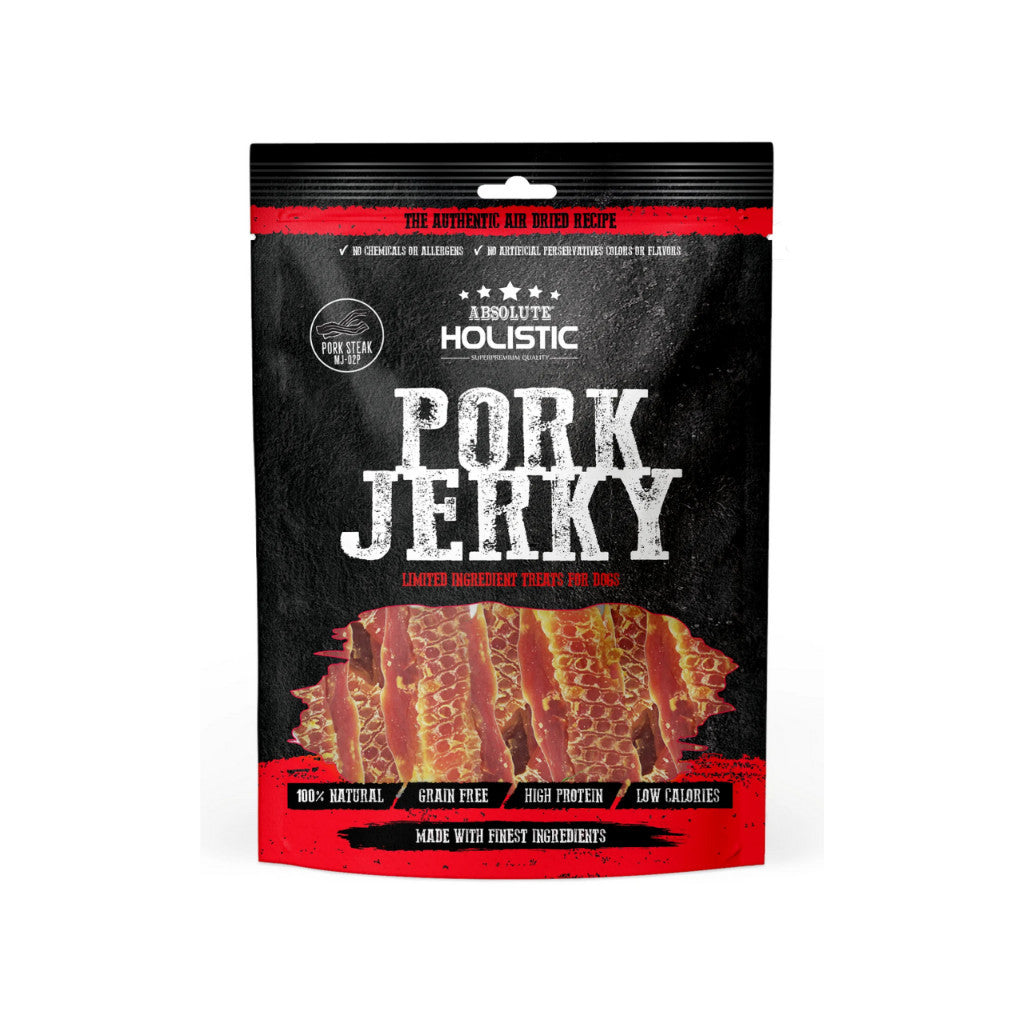 Absolute Holistic Flavored Jerky Dog Treats 100g - Natural & Healthy Snacks for Dogs - Perfect for Training, Rewards & Travel