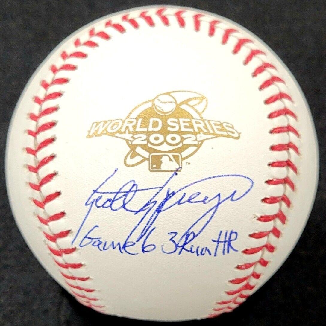 Scott Spiezio Autographed Baseball - Signed 