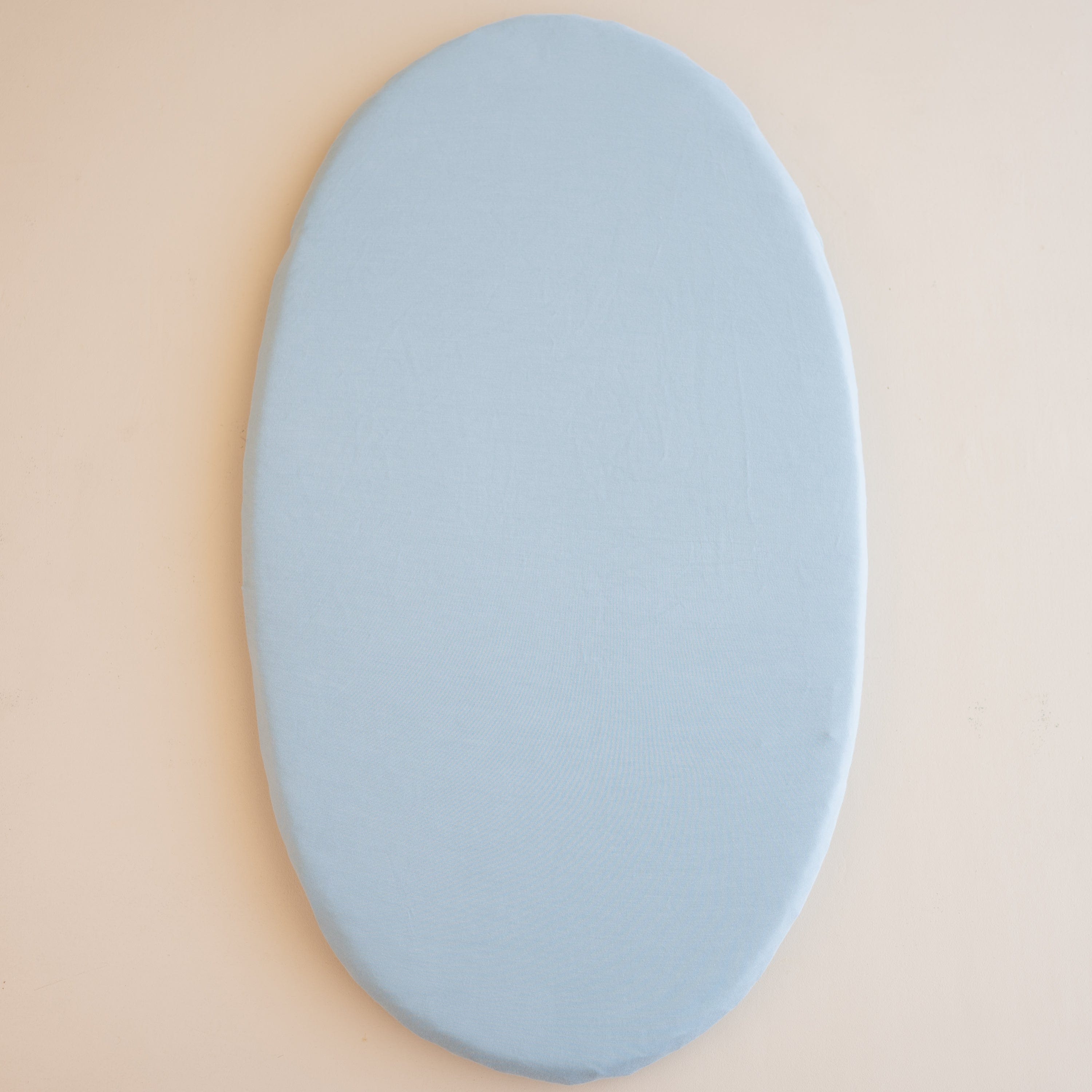 Soft & Breathable Oval Bassinet Sheet in Fog Gray - Perfect for Nursery, Baby Crib, and Travel Crib Comfort