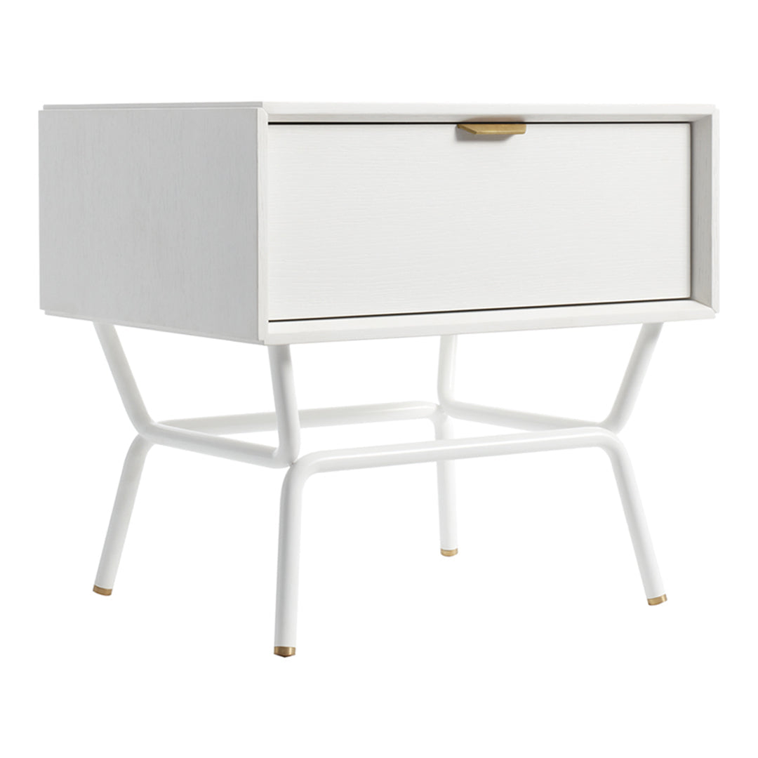 Modern Blu Dot Dang Nightstand - Minimalist Bedside Table with Storage Shelf | Perfect for Small Spaces, Bedrooms & Apartments