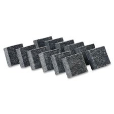 12-Pack Multipurpose Board Eraser, 2x2 Inches, Charcoal - Perfect for Whiteboards, Chalkboards & Glass Surfaces - Office, Classroom & Home Use