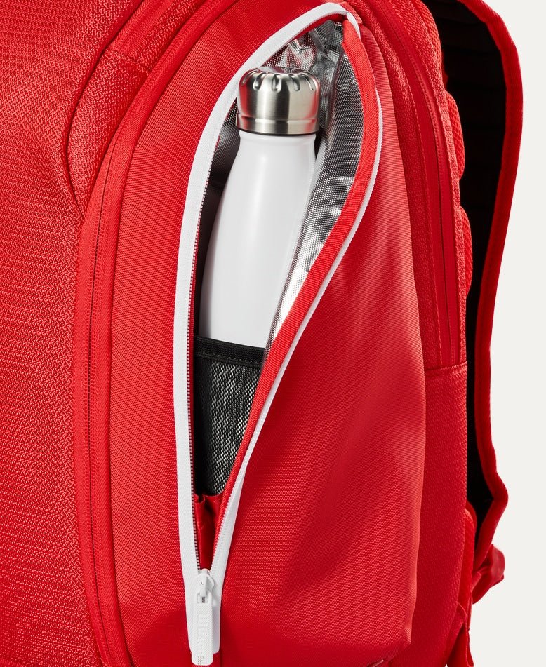 Wilson Super Tour Backpack 2025 - Premium Durable Tennis Backpack with Ventilated Shoe Compartment, Red | Perfect for Tennis Players, Gym Enthusiasts & Travel
