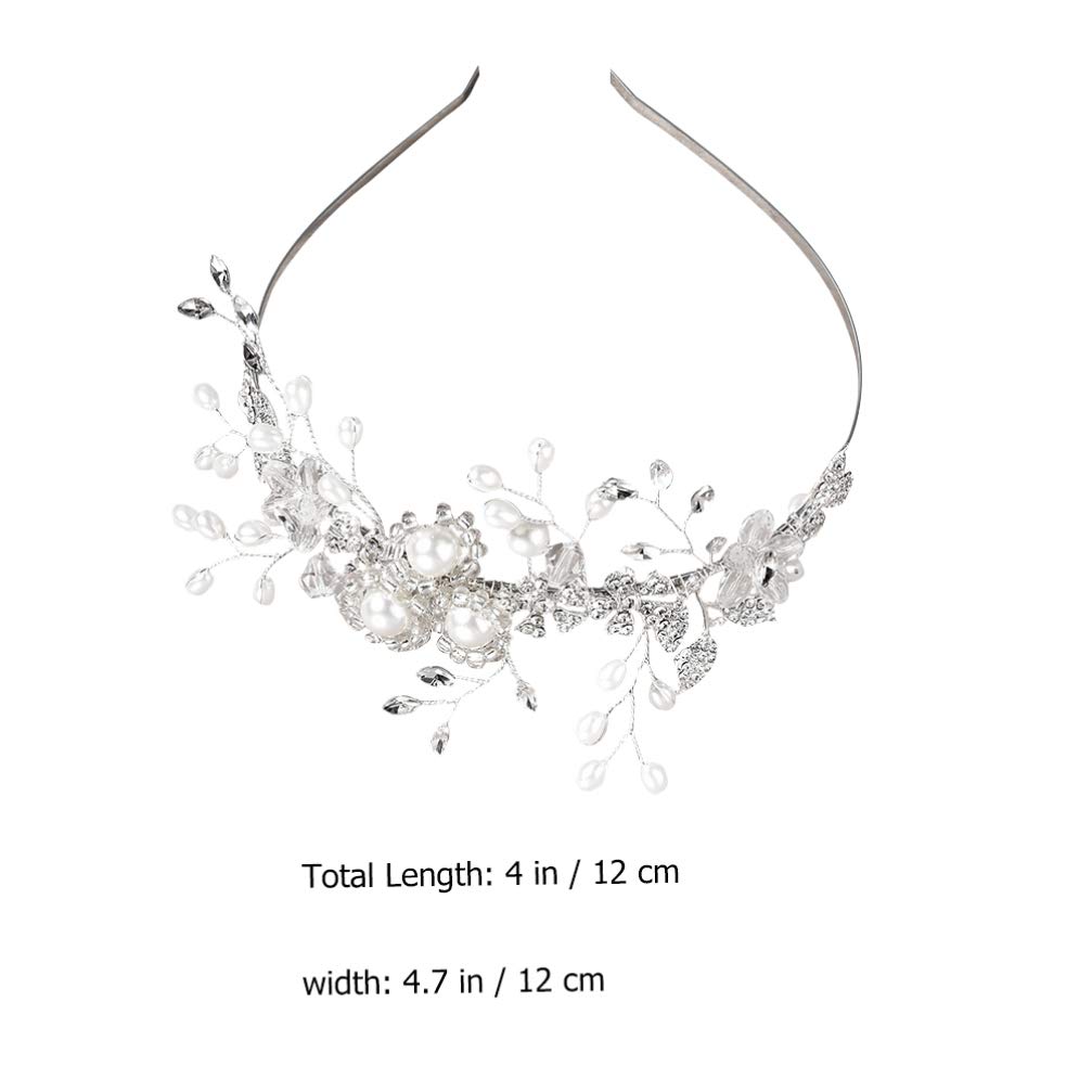 1pc Rhinestone Princess Tiara Headband - Elegant Wedding Hair Accessory for Women, Bridal Headdress with Alloy Rhinestones, Perfect for Brides, Prom, Pageants & Special Occasions