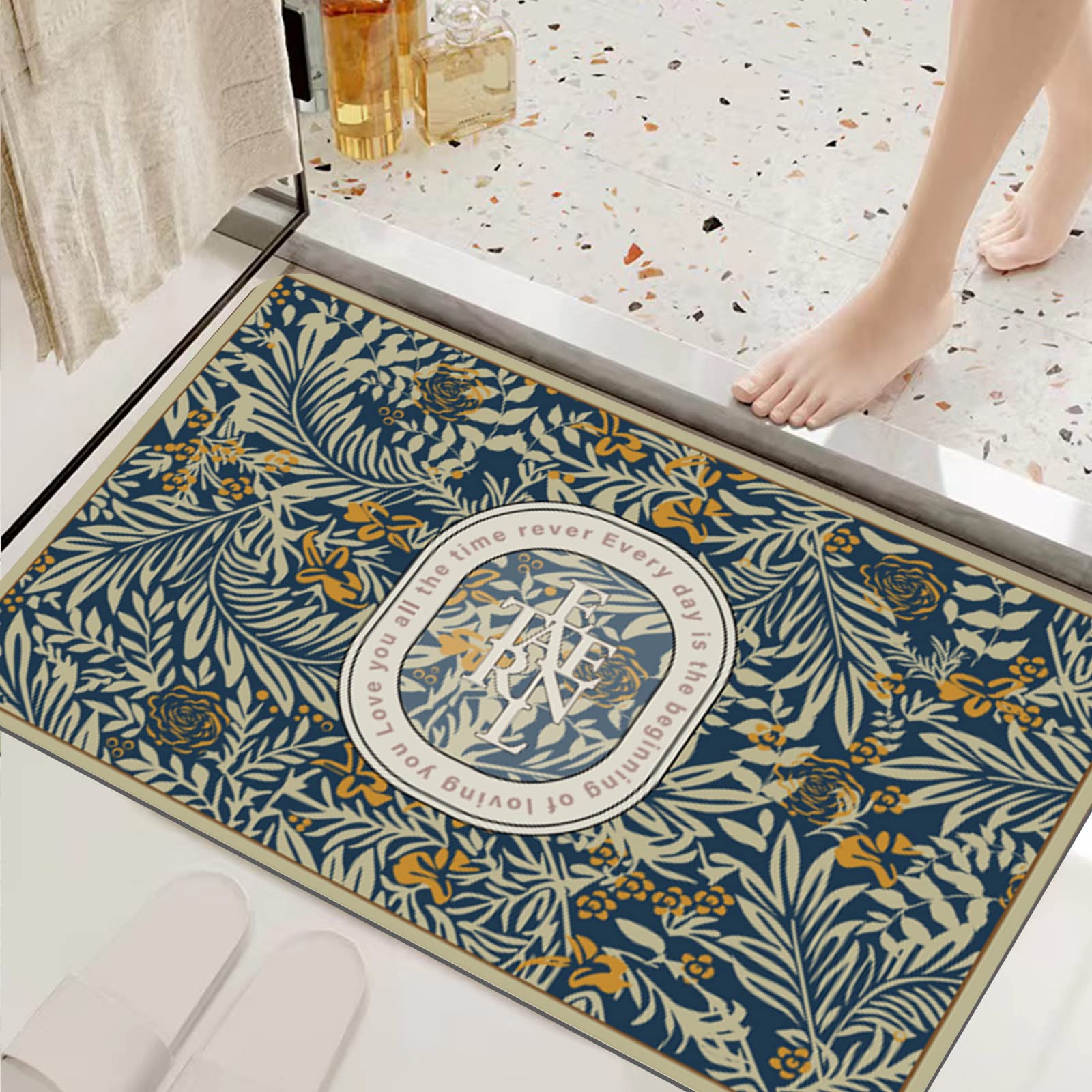 Premium Diatomaceous Earth Bath Mat - 15.7