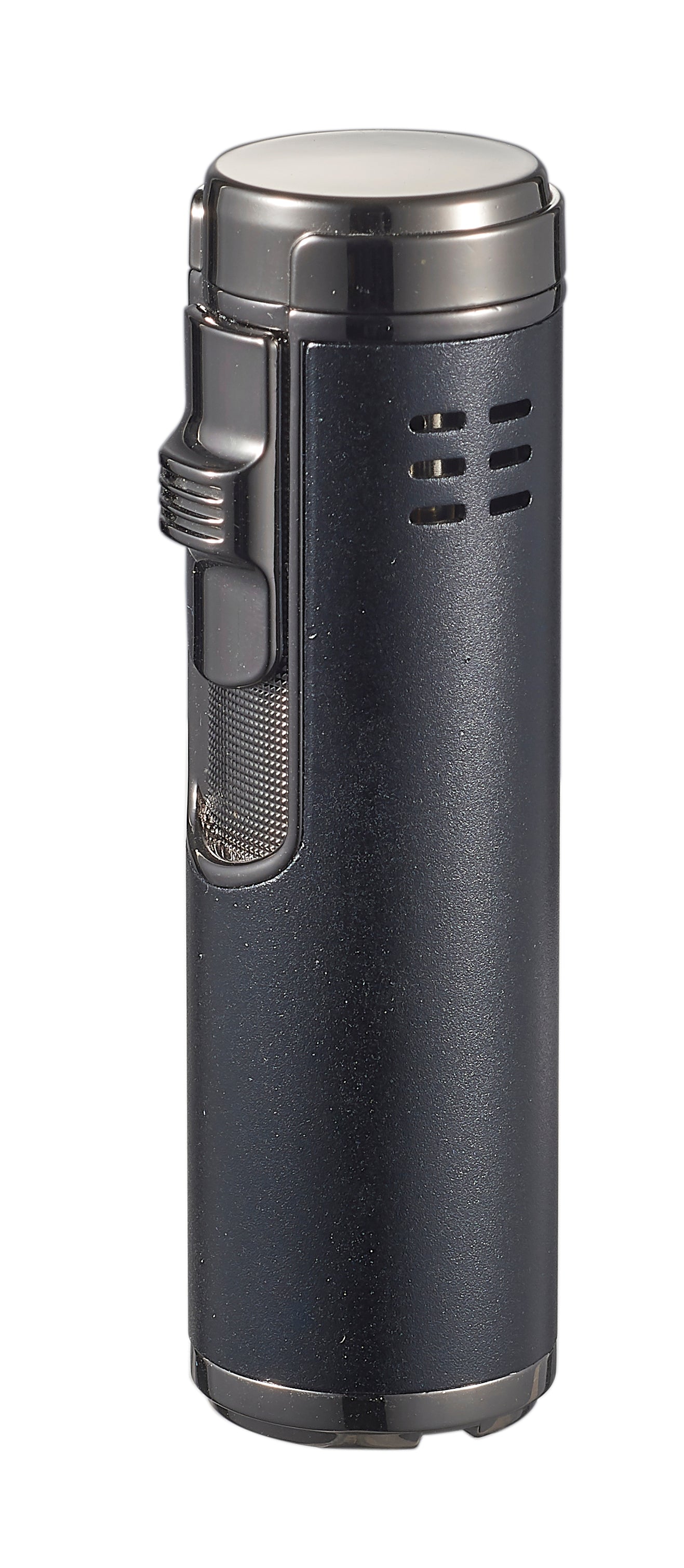 Visol Palisade Quad Flame Cigar Lighter - Windproof Butane Torch Lighter for Cigars, Cigarettes & Outdoor Use (Black) | Perfect for Smoking, Camping & BBQ Accessories