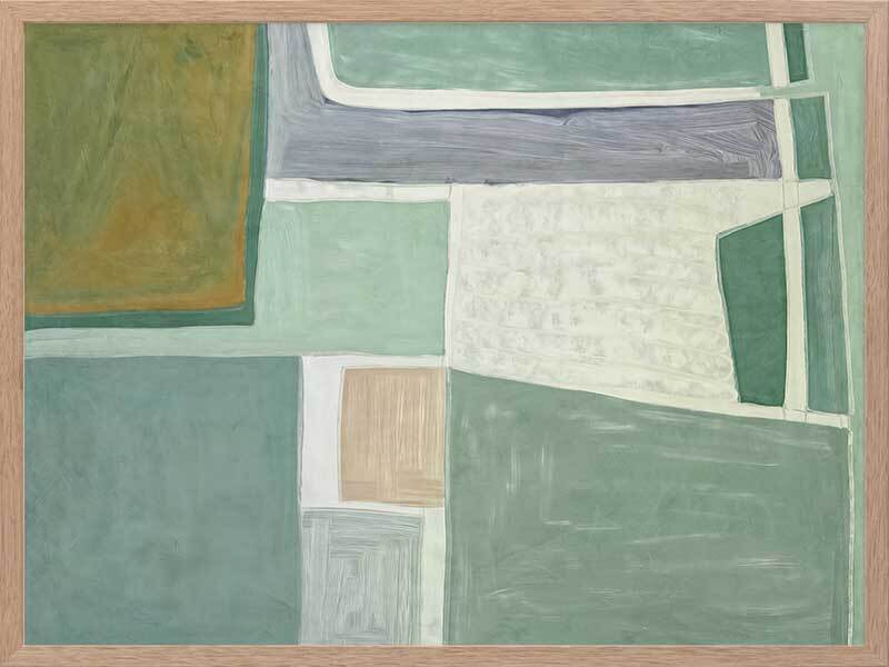 Abstract Gardens II Framed Wall Art Print - Modern Home Decor for Living Room, Bedroom & Office