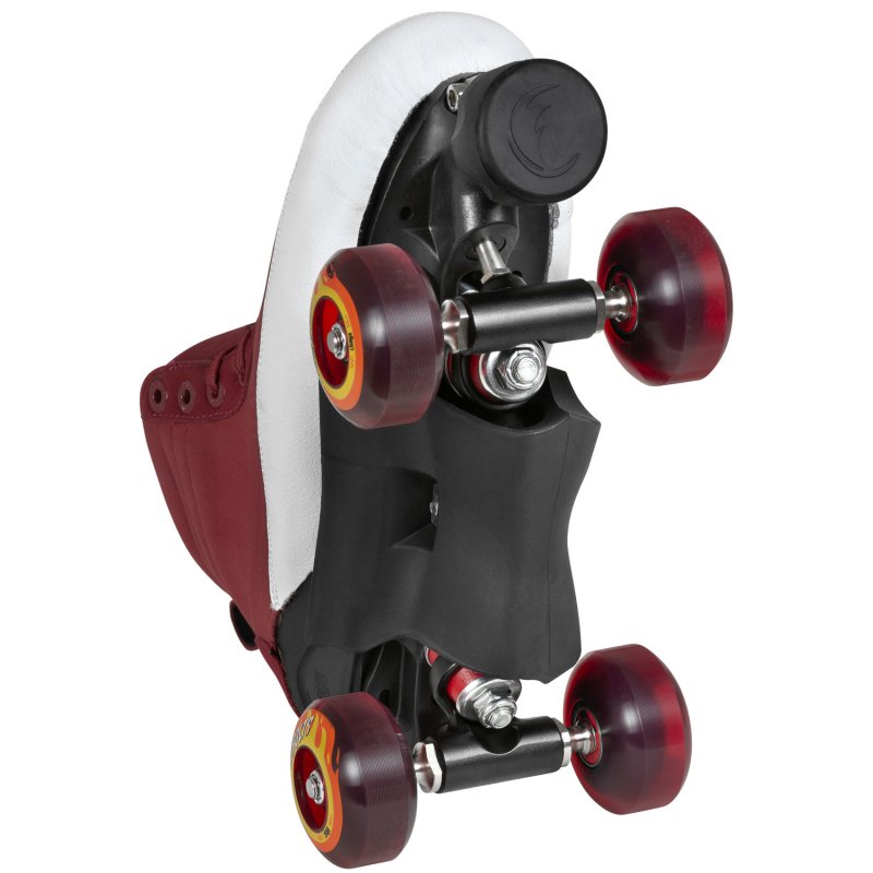 Chaya Karma Pro Maroon Roller Skates for Women - Premium Outdoor & Indoor Quad Skates with Cushioned Boots - Perfect for Rink, Park, Street Skating and Roller Derby