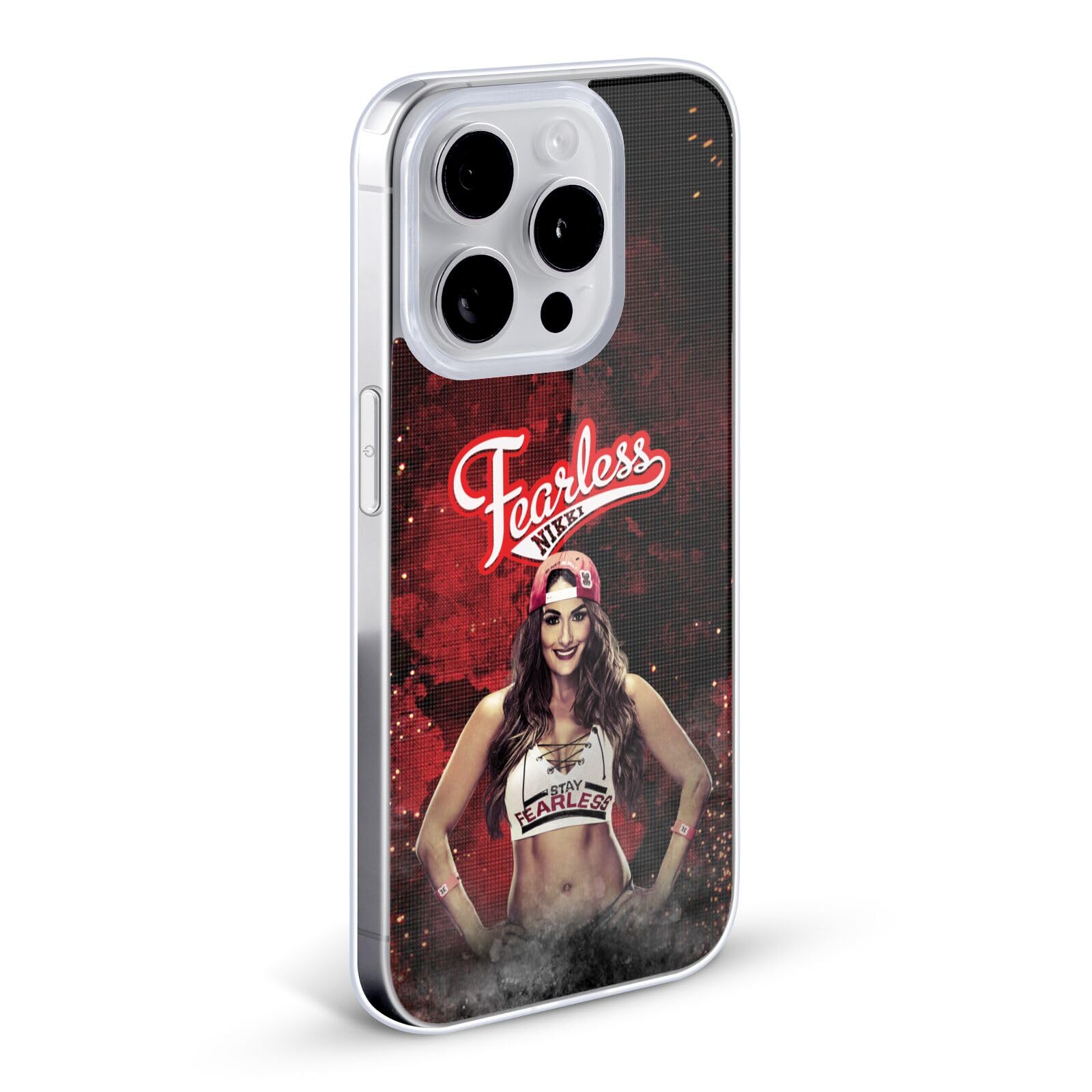 Official WWE Nikki Bella LED Image Soft Gel Case for Apple iPhone 12/12 Pro - Durable Protection with Stylish Wrestling Theme, Perfect for WWE Fans & iPhone Users