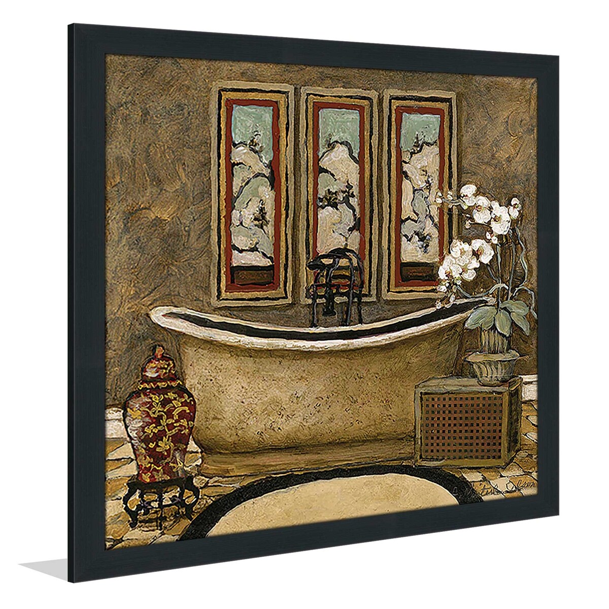 Asian Warmth II Acrylic Wall Art Print - Modern Asian-Inspired Home Decor for Living Room, Bedroom & Office