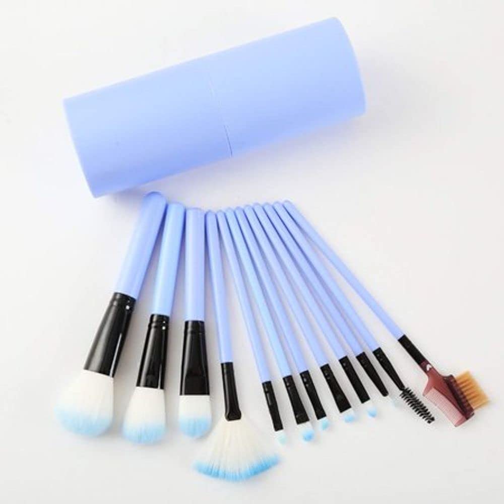 12-Piece Professional Makeup Brush Set for Women & Girls - Foundation, Eyeshadow, Blush, Contour & Concealer Brushes - Perfect for Everyday Makeup & Professional Looks