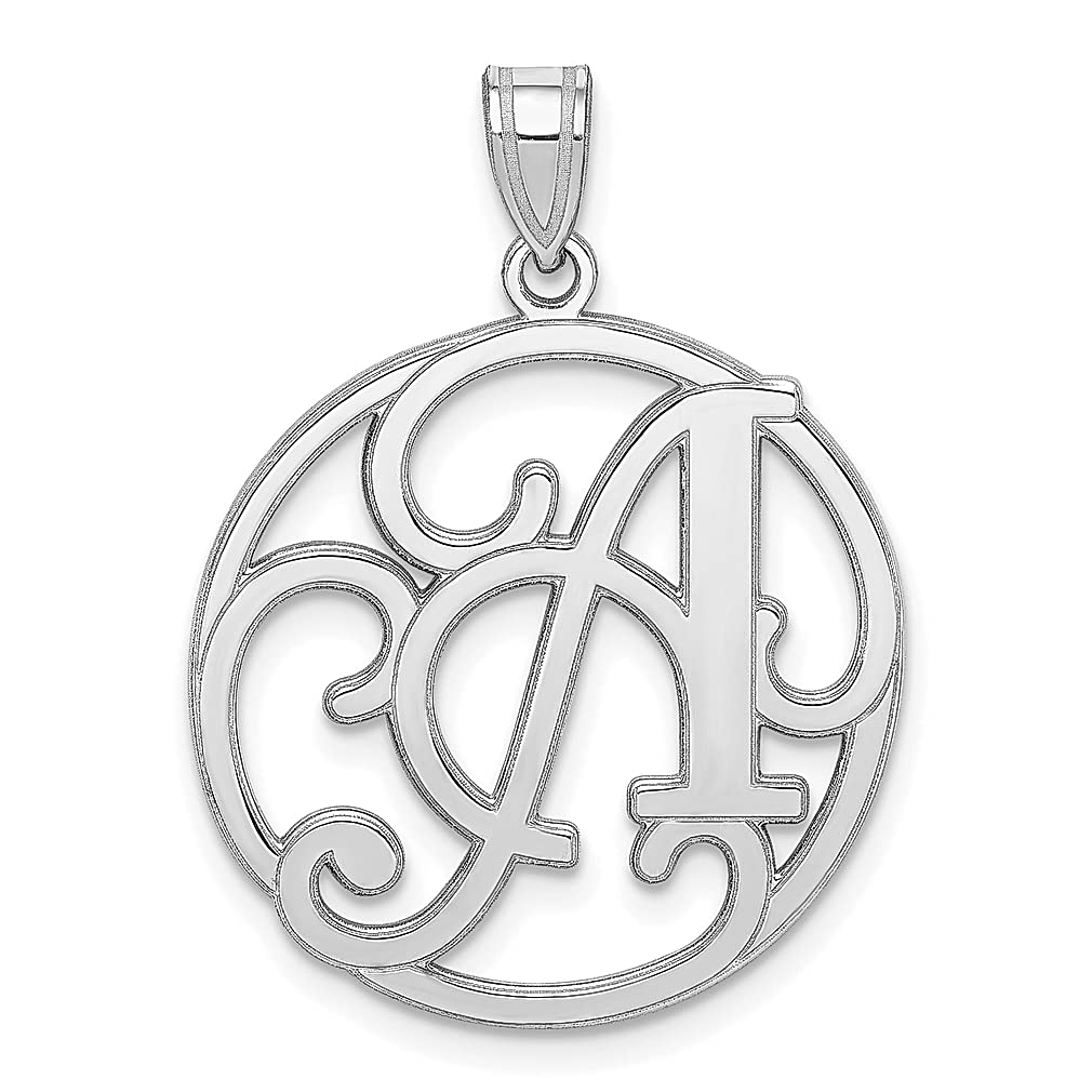 925 Sterling Silver Script Letter A Initial Monogram Pendant Necklace for Women - Elegant Personalized Jewelry Gift for Her - Perfect for Birthdays, Anniversaries & Everyday Wear