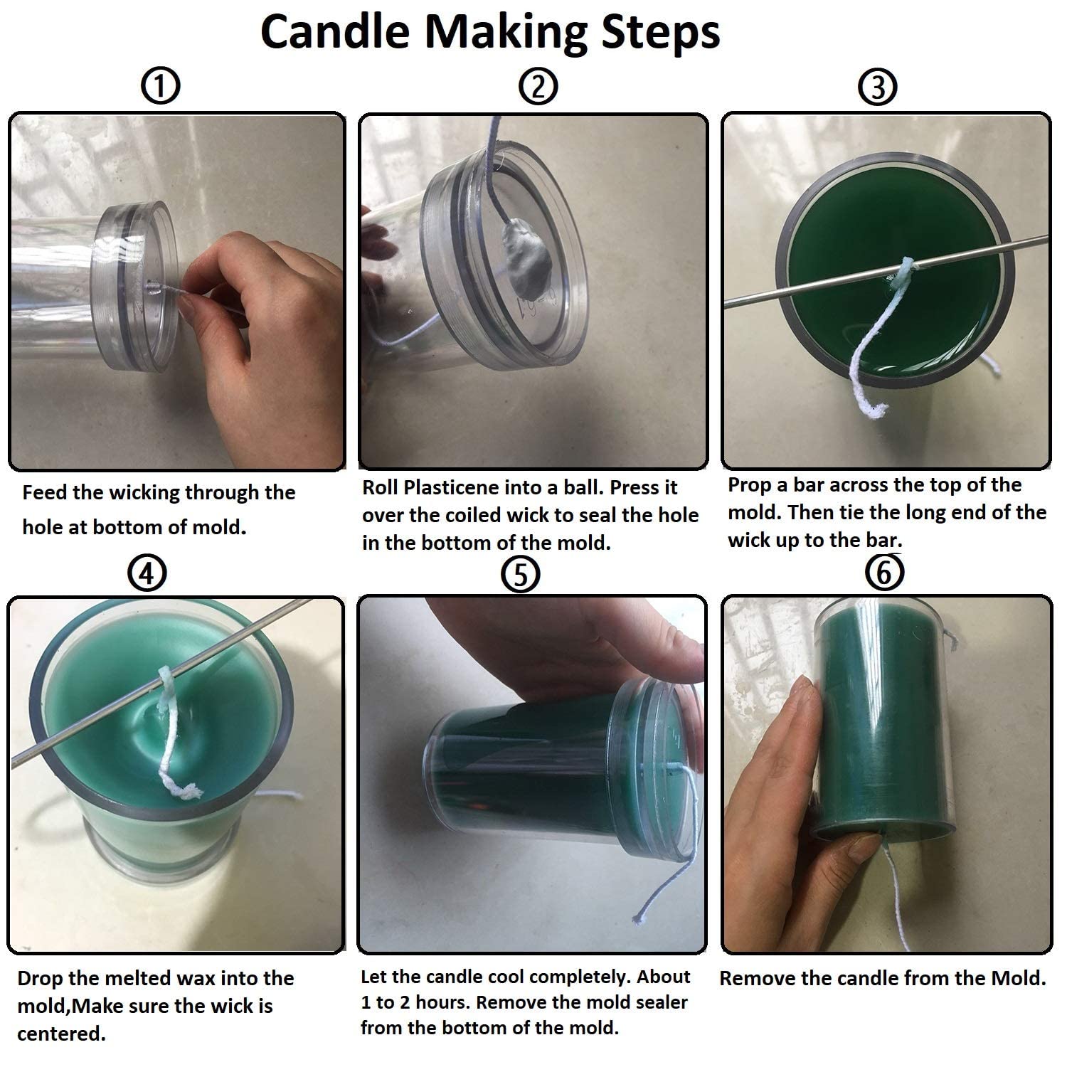 Premium Beeswax Candle Molds - 5.1