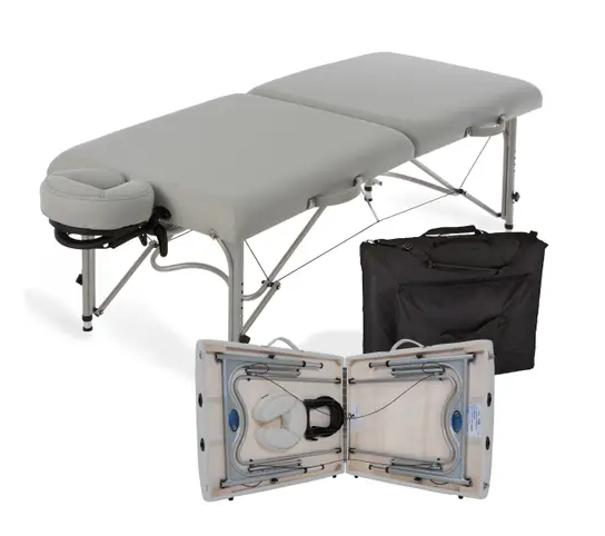 Earthlite Luna Portable Massage Table with Carrying Case - Lightweight Professional Massage Bed for Therapists - Perfect for Home, Spa & Travel Use