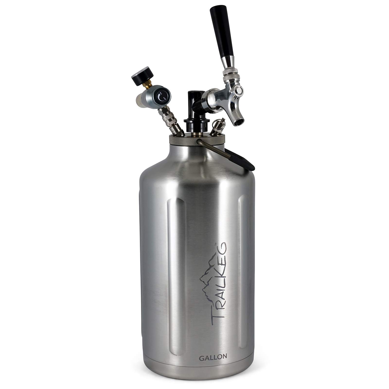 **1 Gallon Vacuum Insulated Stainless Steel Growler for Beer, Soda, Cocktails & Kombucha – Double Wall 18/8 Stainless Steel Keeps Drinks Cold for 48 Hours – Perfect for Parties, Camping & Outdoor Adventures**