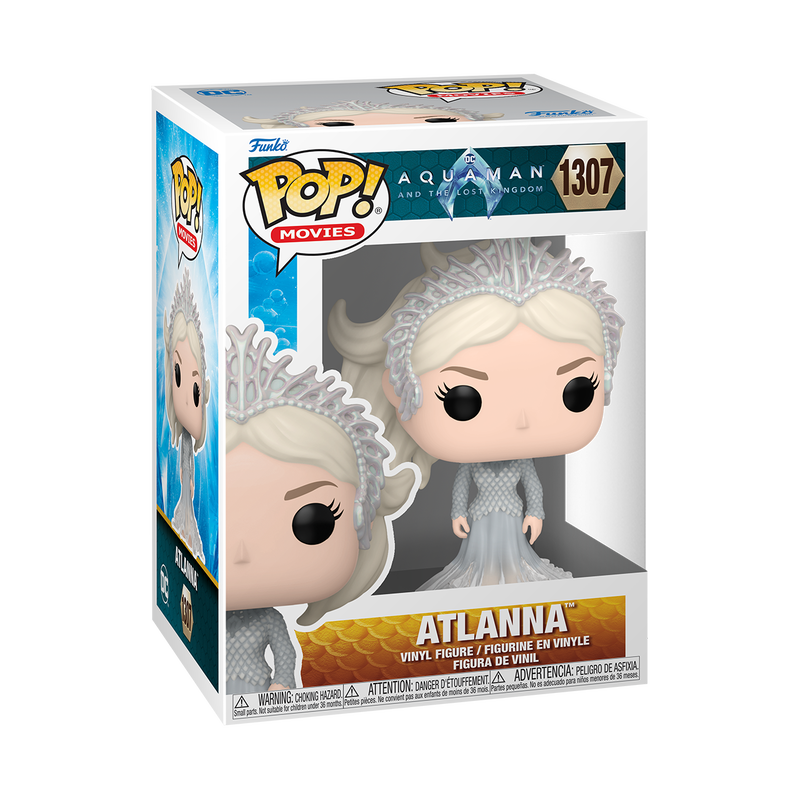 Atlanna Funko Pop Vinyl Figure - Aquaman 1307 with Protector Case - Collectible DC Comics Movie Merchandise for Display & Gifting
