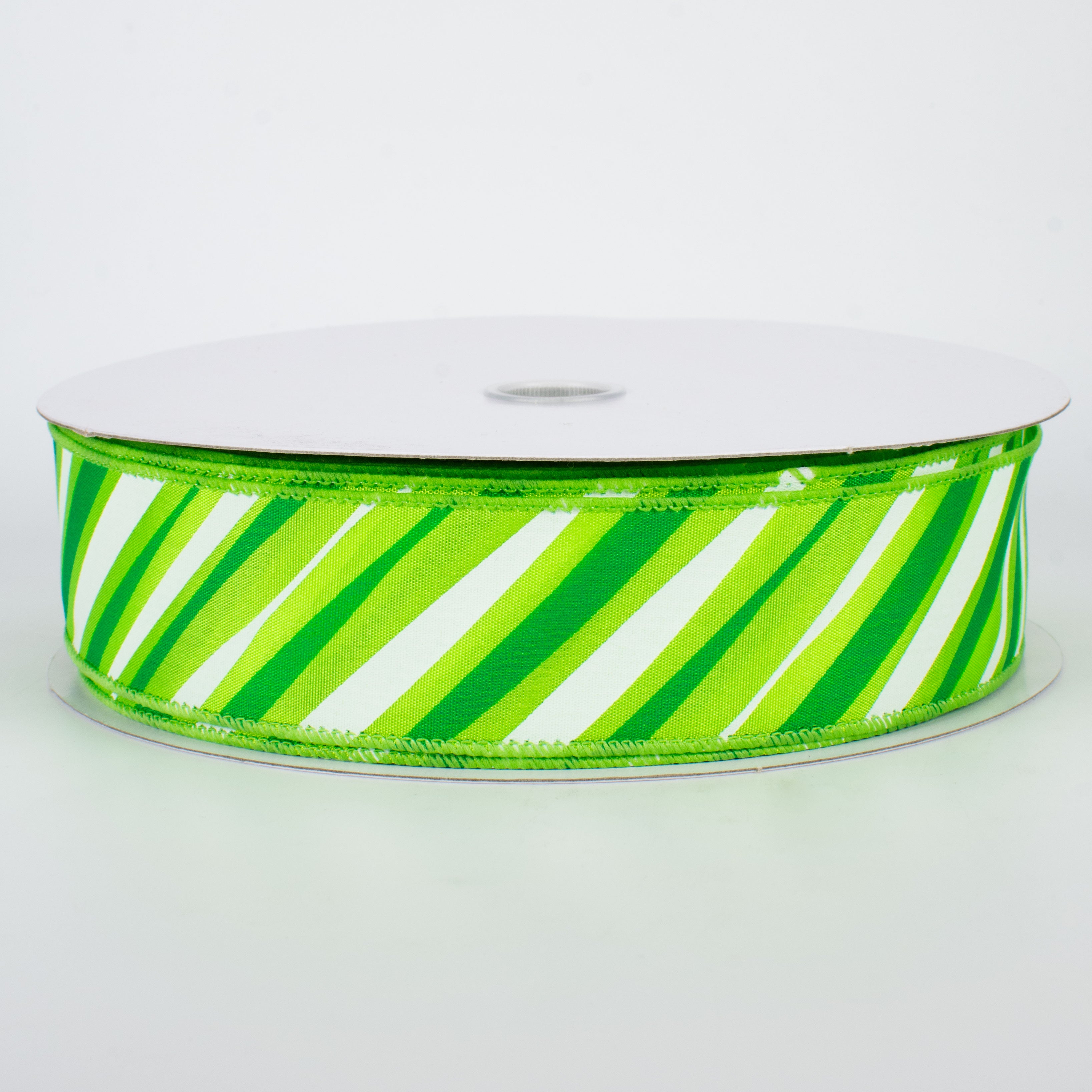 1.5 Inch Brushstroke Stripe Ribbon - Green Craft Ribbon (50 Yards) for Gift Wrapping, DIY Projects, Scrapbooking & Party Decorations