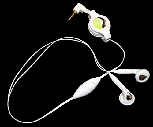 Wireless Retractable Earbuds with Built-in Mic - 3.5mm Hands-Free Headphones Compatible with T-Mobile REVVL 5G/4/Plus - Perfect for Running, Commuting & Gym Workouts
