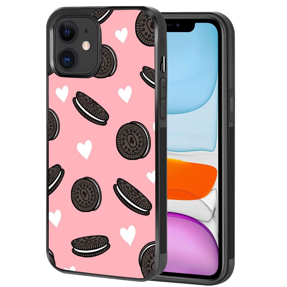 Premium iPhone 12 Mini Case - Oreo Cookies Design Hard Shell with Soft TPU Edge (PC+TPU) - Shockproof Protective Cover for iPhone 12 Mini - Perfect for Everyday Use, Travel & Outdoor Activities