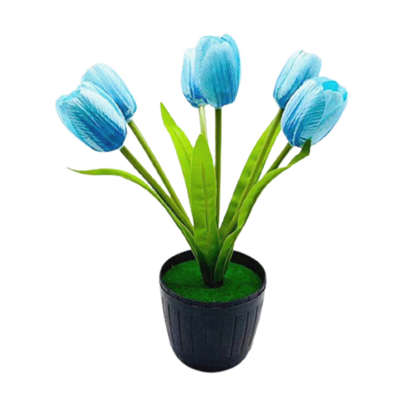 Vibrant Artificial Tulips - Lifelike Fake Flowers for Home Decor, Easy Care & Long Lasting - Perfect for Centerpieces, Wedding Decor, Office Desk & Indoor Decoration
