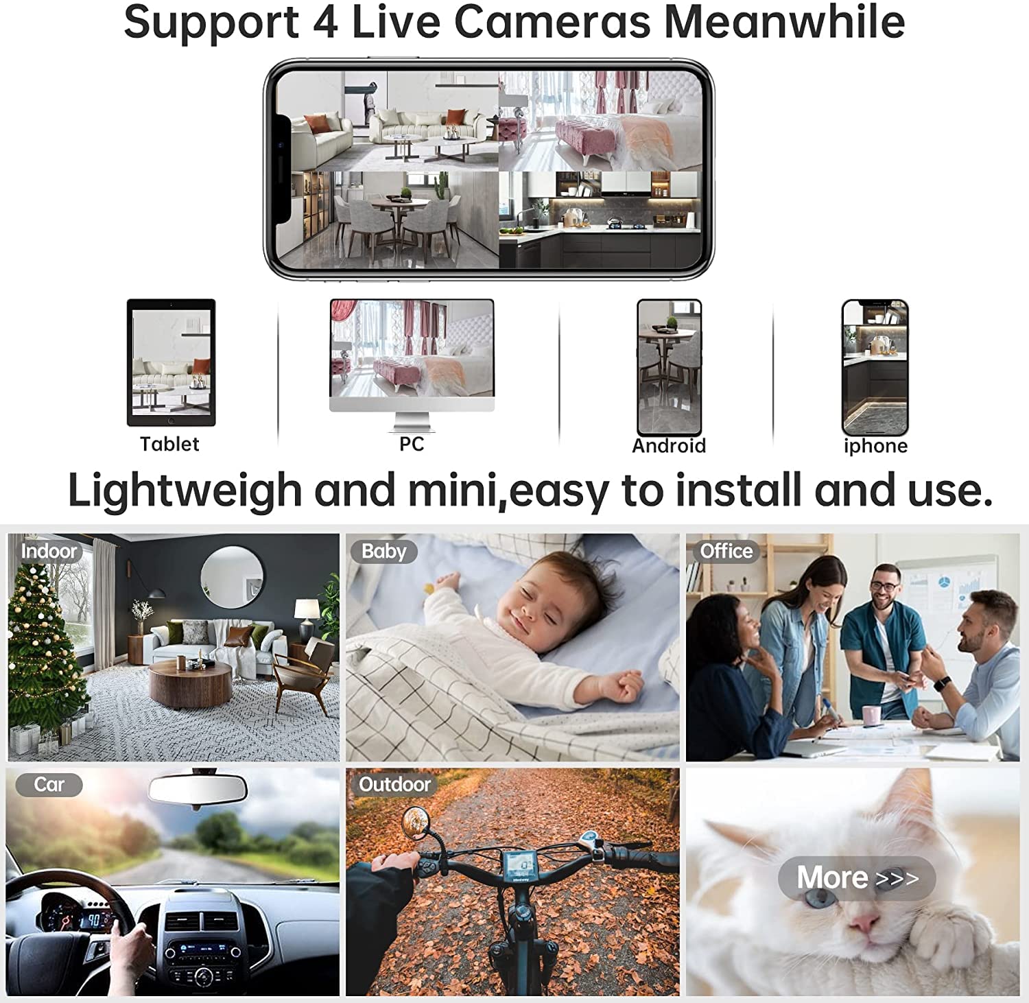 Zeson Mini Spy Camera - Wireless WiFi Hidden Camera with 1080P HD, Night Vision & Motion Detection | Home Security, Nanny Cam, Pet & Baby Monitor for Indoor Surveillance