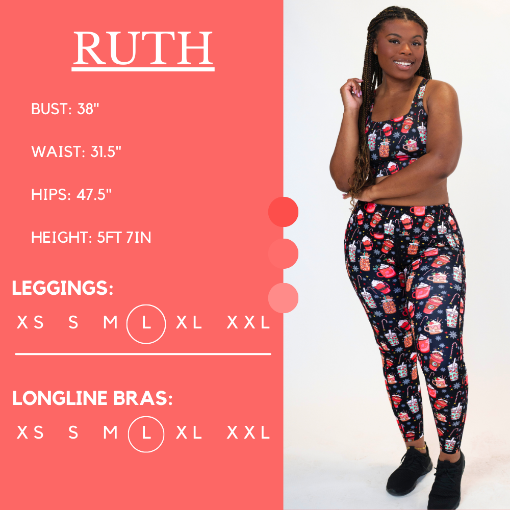 Treat Yo Self Leggings - High Waisted Yoga Pants for Women, Soft & Stretchy Workout Leggings - Perfect for Yoga, Gym, Running and Lounge Wear