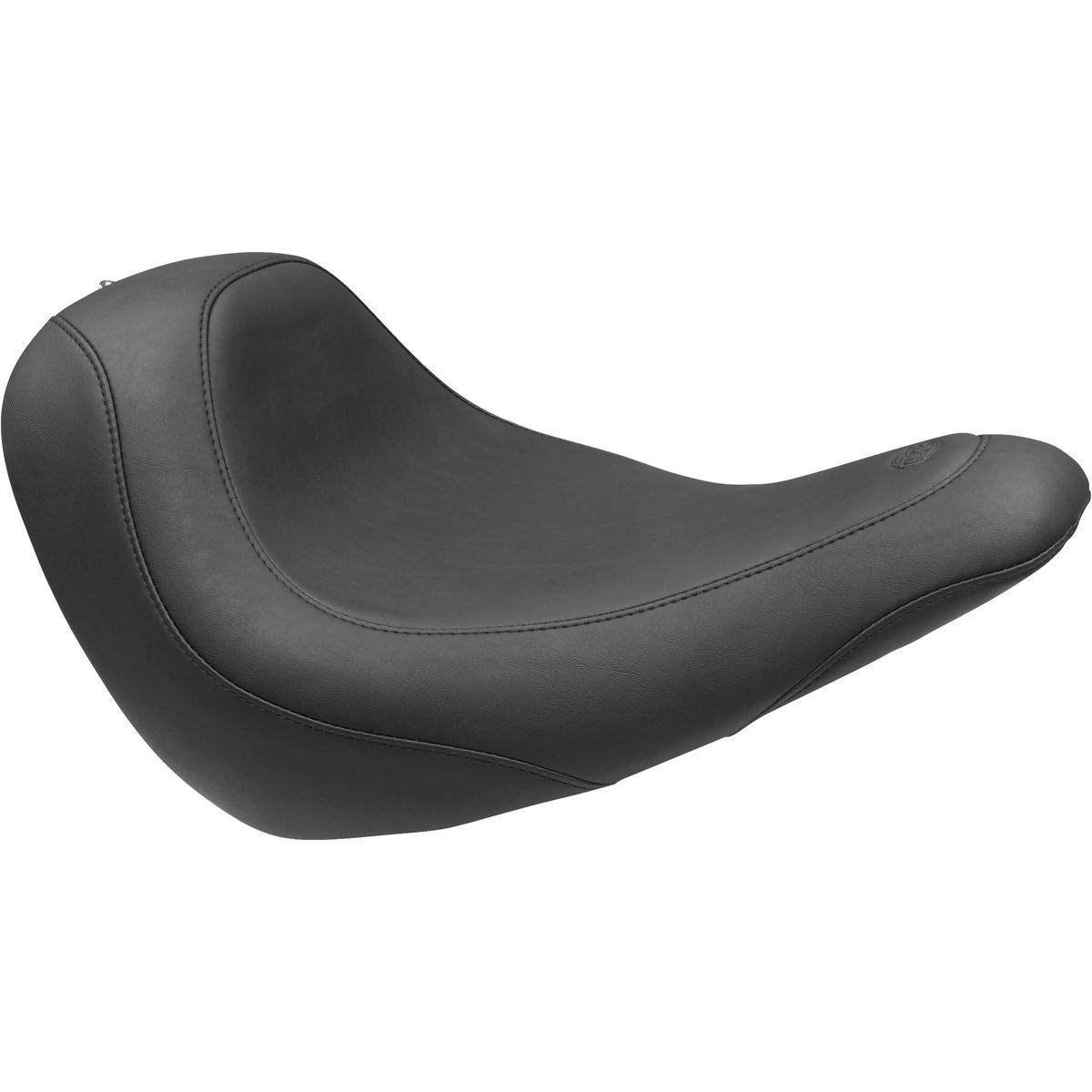 Mustang Motorcycle Seats Tripper Wide Solo Seat for Harley-Davidson FLSB 2018-2021 | Black Genuine Leather | Comfort Ride for Long Distance Cruising
