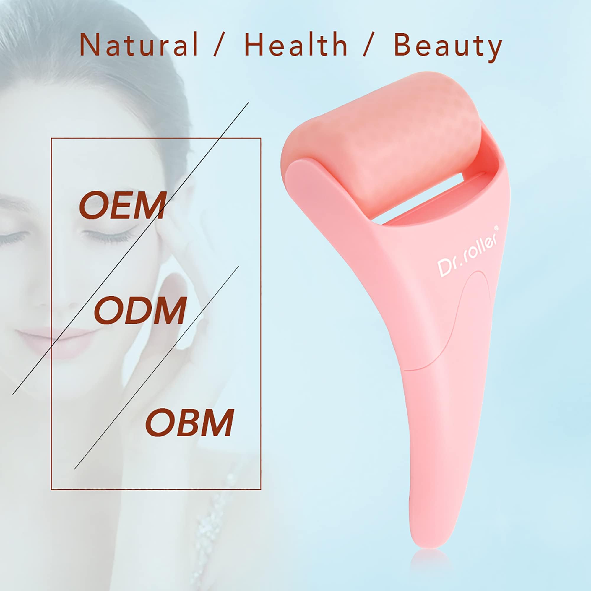 Ice Roller for Face & Eyes - Pink Silicone Facial Ice Roller to Reduce Puffiness, Wrinkles & Migraine Relief | Cooling Skin Care Tool for Women | Perfect for Morning Routine, Post-Workout Recovery & Spa Days