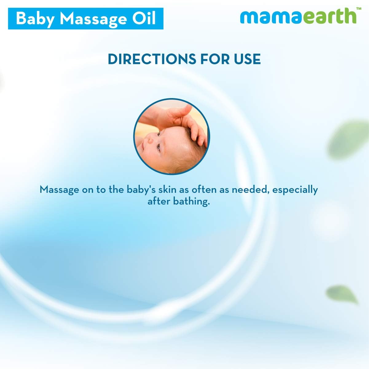 Mamaearth Soothing Baby Massage Oil 200ml - Natural Blend with Sesame, Almond & Jojoba Oil for Skin Healing & Immunity | Gentle, Lightweight, Non-Staining | Perfect for Newborns, Toddlers & Daily Baby Care Routine