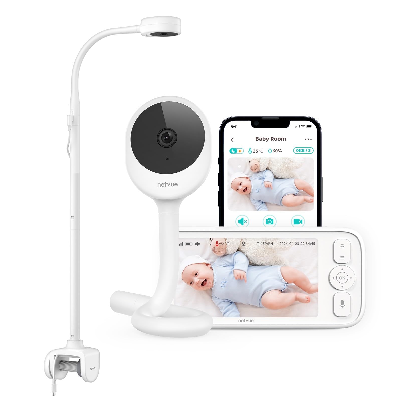 NETVUE Baby Monitor with 5
