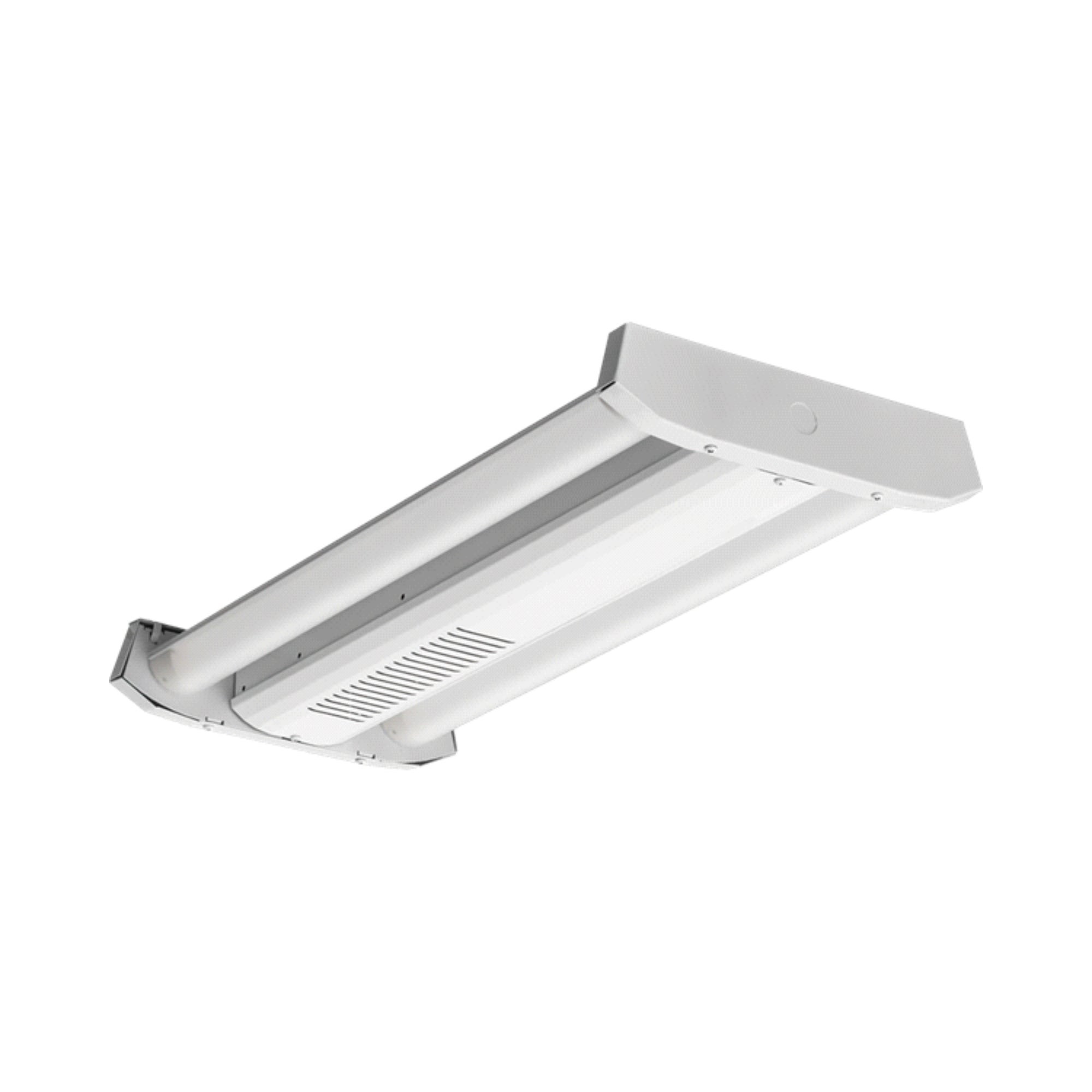 2FT LED Linear High Bay Light Fixture - 12000 Lumens, 5000K Daylight White, 120-277V - Perfect for Warehouses, Garages, and Industrial Lighting