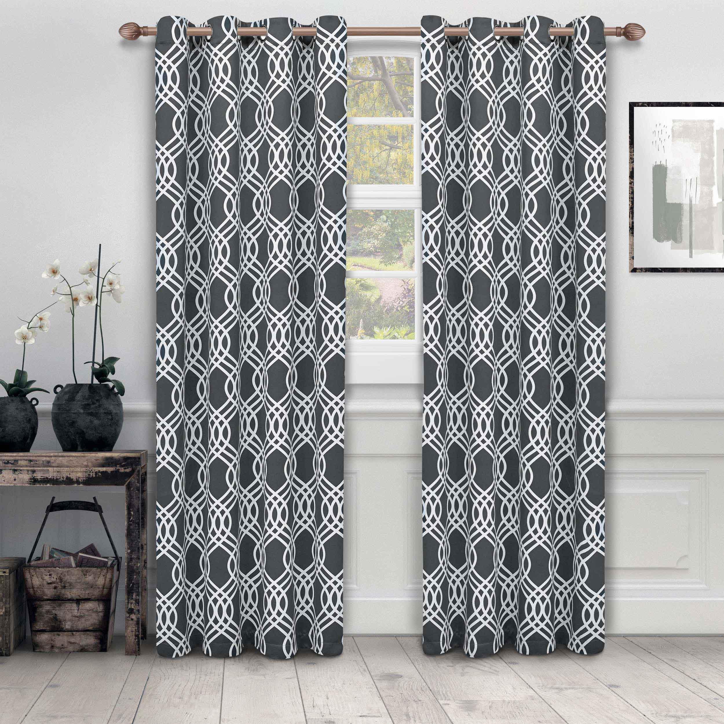 Machine Washable Blackout Curtains Set - Thermal Insulated Room Darkening Drapes for Bedroom & Living Room - Noise Reducing & Energy Saving Window Treatment for Home, Office, Nursery