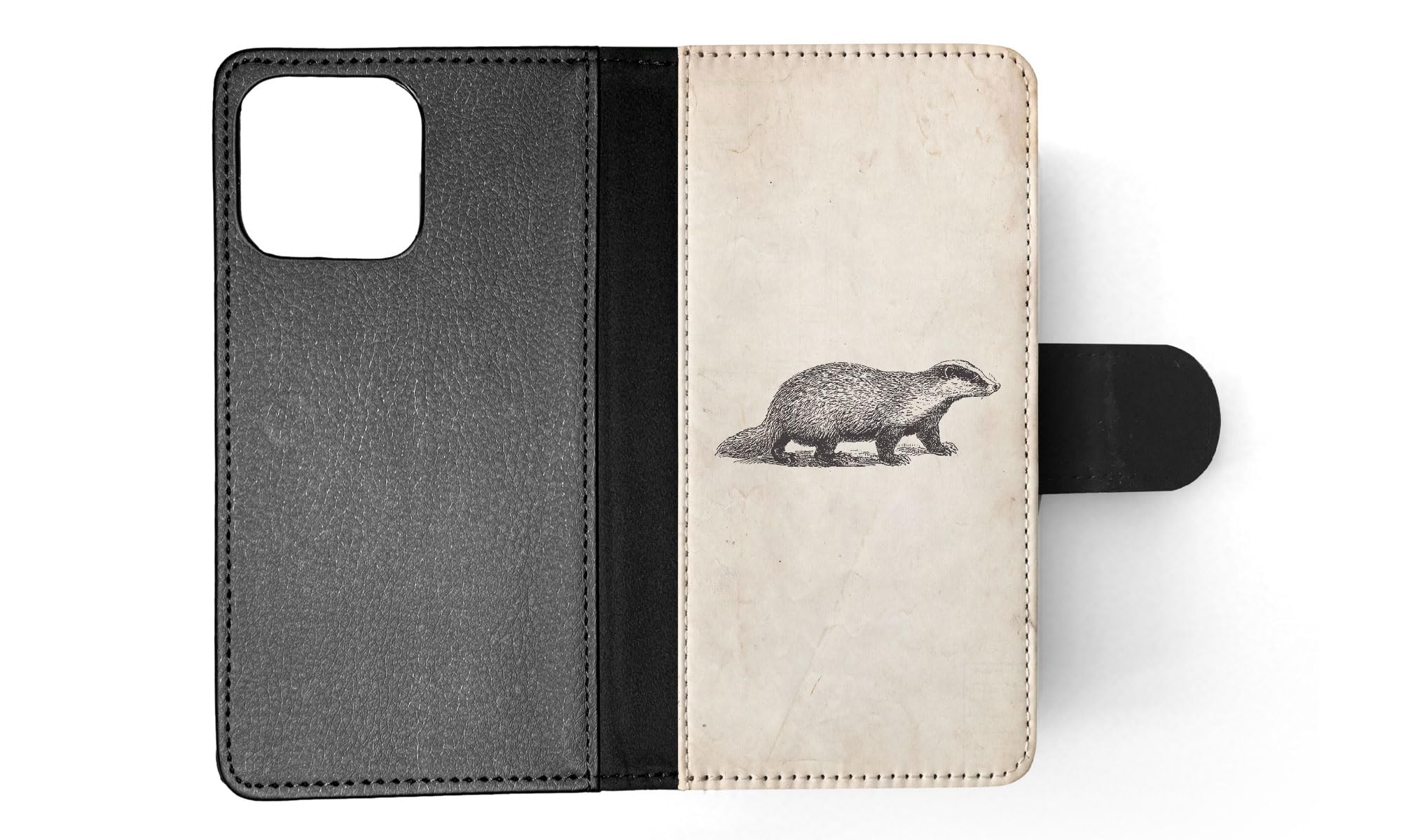 Badger FLIP Wallet Phone Case for Apple iPhone 15 Pro Max - RFID Blocking Leather Cover with Card Slots (Perfect for Travel, Work & Everyday Use)