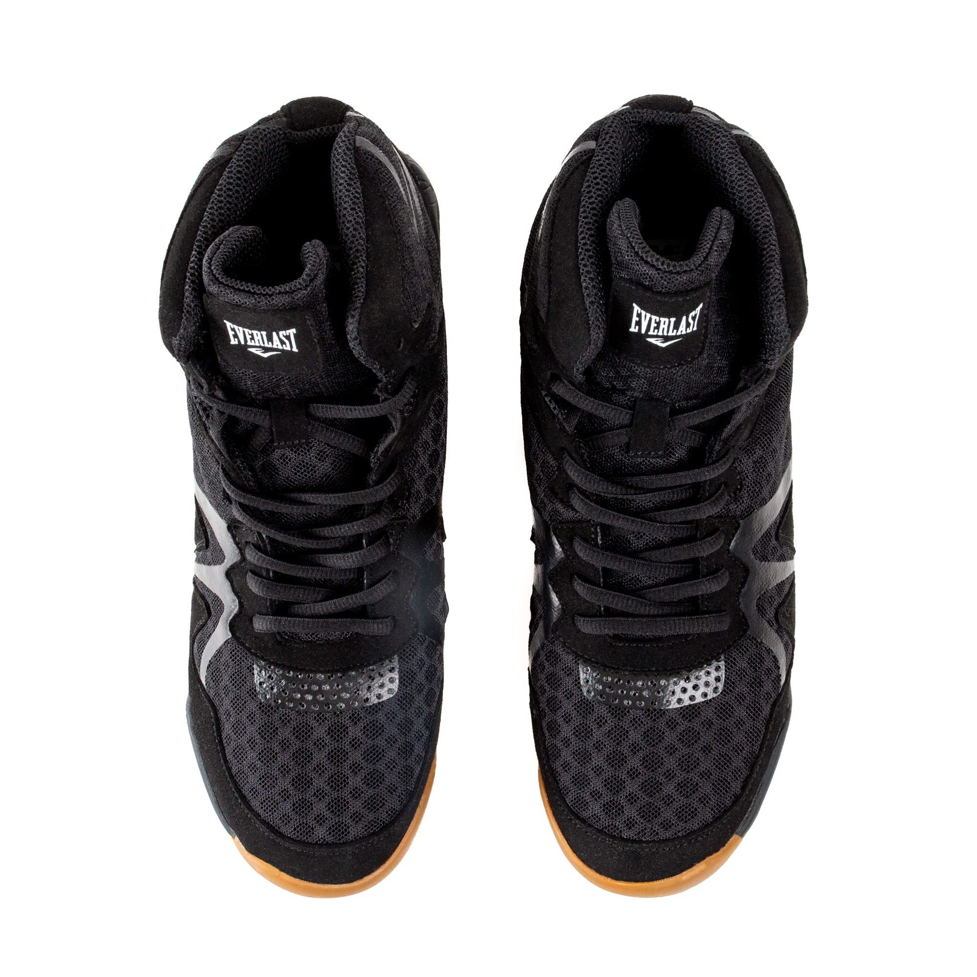 Everlast PIVT Low Top Boxing Shoes for Men - Black Size 8 | Lightweight Training Footwear for Boxing, MMA & Gym Workouts | Perfect for Sparring, Bag Work & Competition