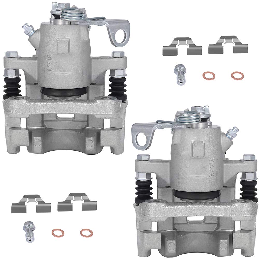 Roadfar Rear Left & Right Brake Caliper Compatible with Audi 2000-2006 & Volkswagen 2000-2005 2007-2009 - Perfect for Smooth Braking & Vehicle Maintenance