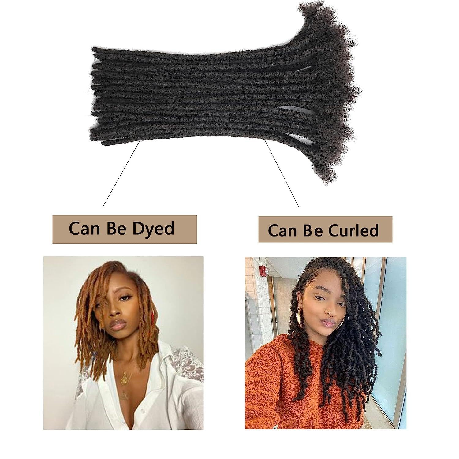 100% Real Human Hair Loc Extensions - 60 Strands 4