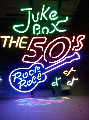 Vintage 50's Rock Roll Jukebox Neon Sign - 24