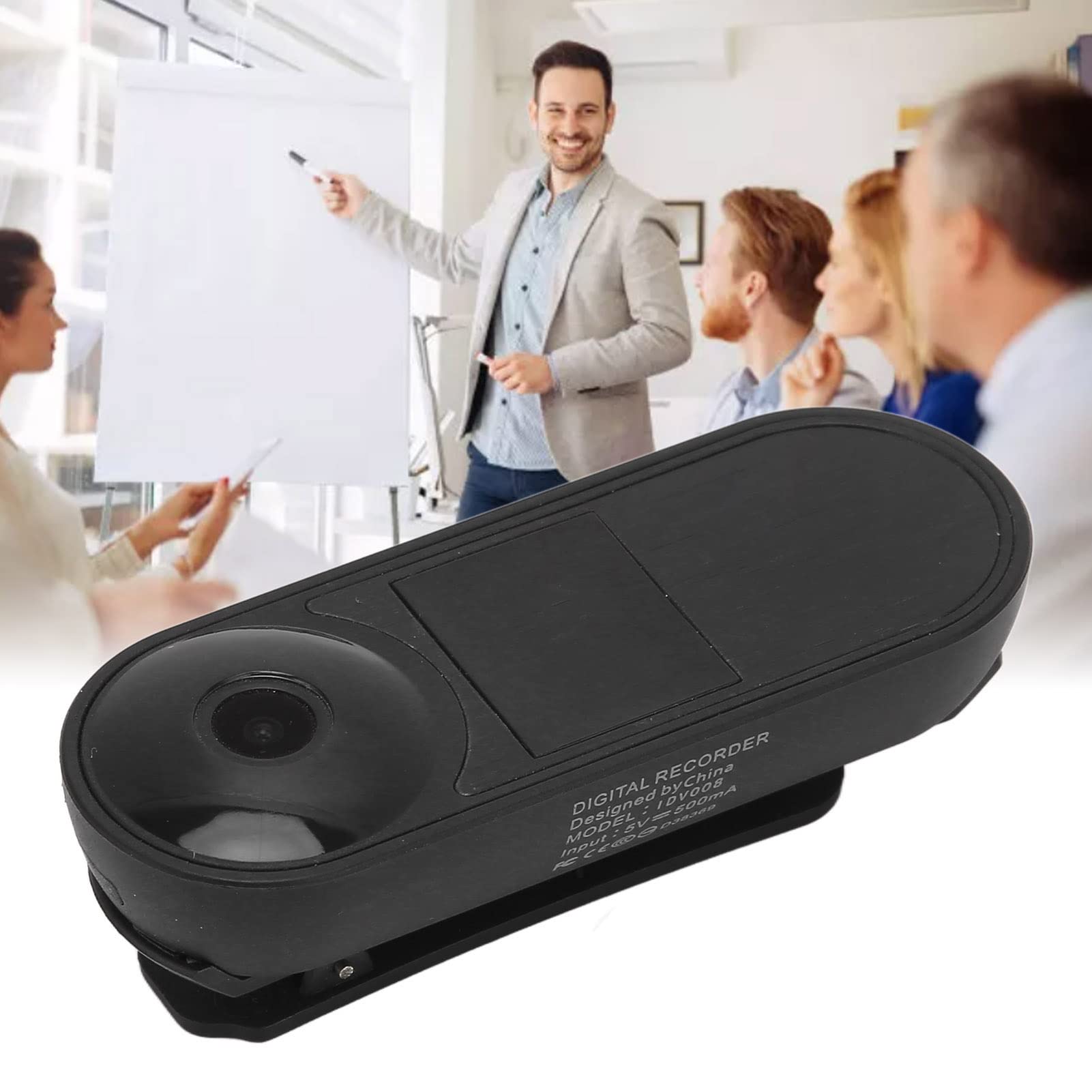 HD Body Worn Camera - IDV008 Mini Surveillance DVR Kit with Night Vision, Portable Police Security Camcorder for Law Enforcement, Security Guards & Outdoor Activities