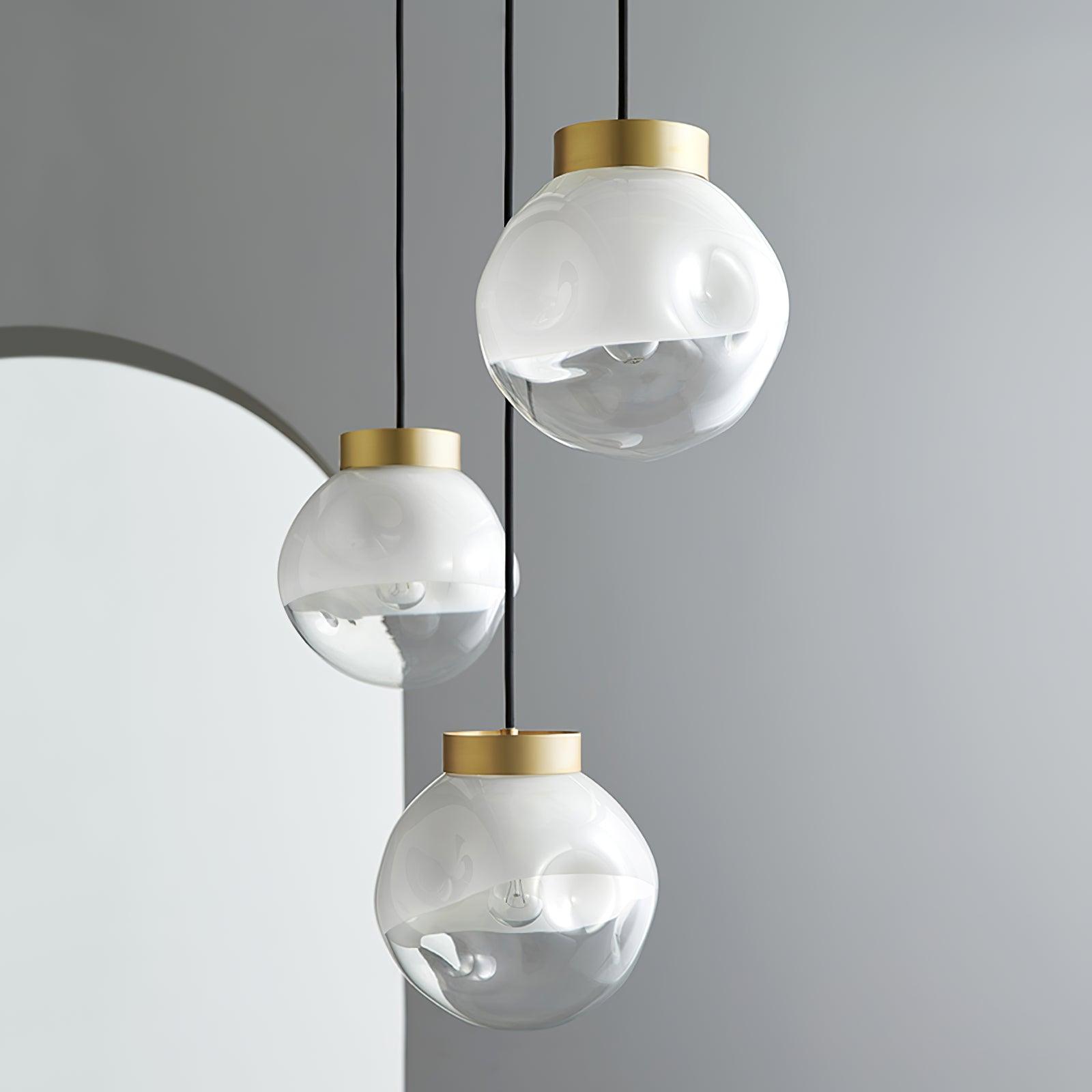 Ecar Pendant Lamp - Modern Hanging Light Fixture for Living Room, Bedroom & Kitchen - Energy Efficient LED Ceiling Light with Adjustable Height
