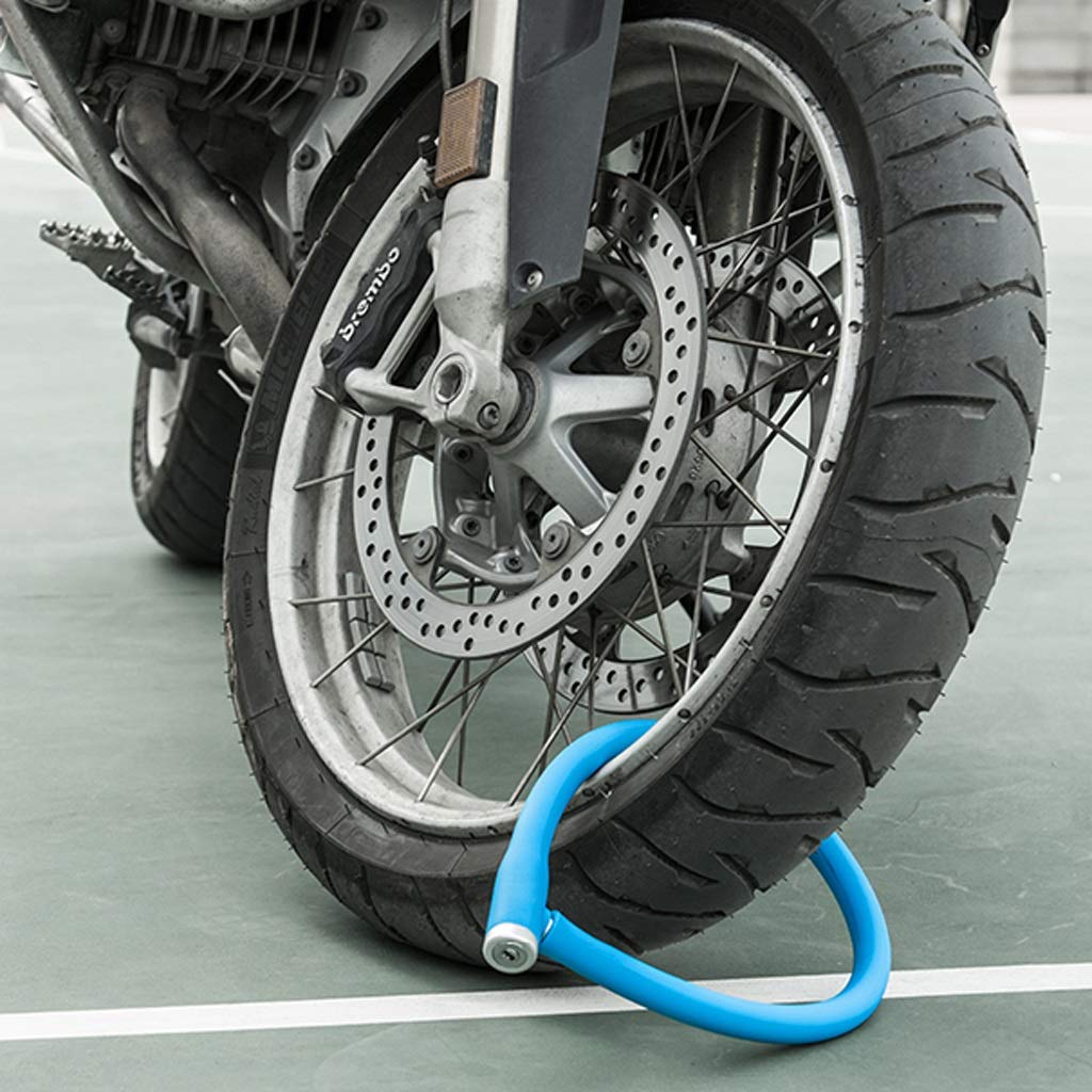 Cerraduras de Bicicleta Antirrobo Portátil 780mmx20mm para Montaña y Exterior - Ideal para Ciclismo Urbano, Viajes y Estacionamiento en la Calle (Color Negro)