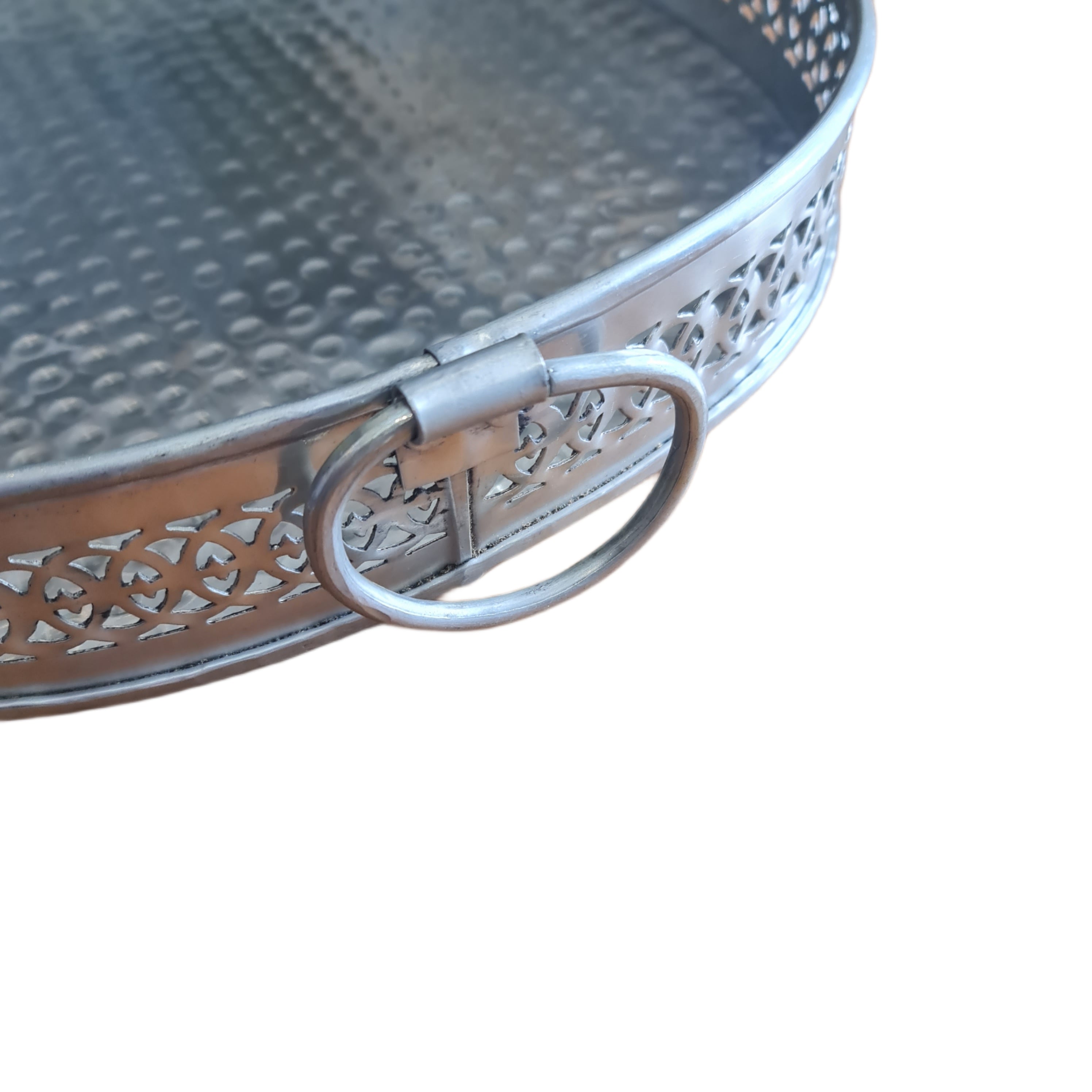Handmade Medina Oval Trays with Hammered Finish - Elegant Serving Platters for Parties, Weddings, and Home Decor